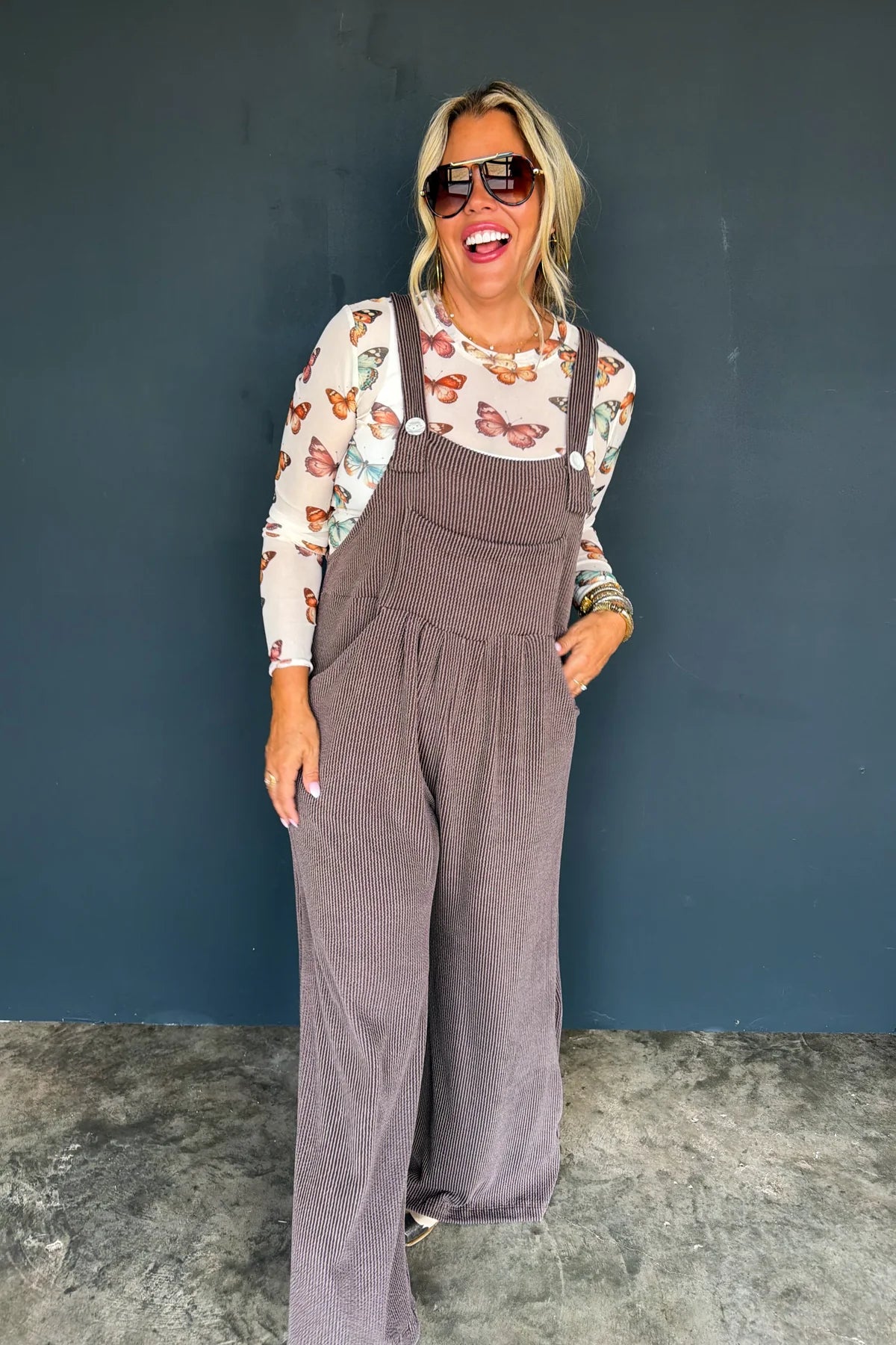 FALL KARLI OVERALLS BROWN