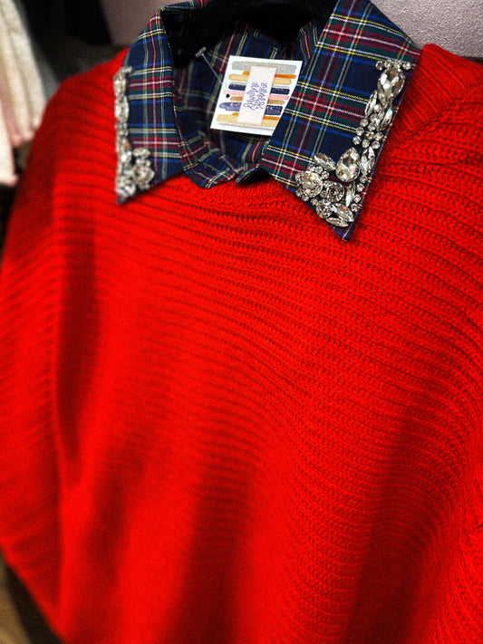 Navy Christmas Collar