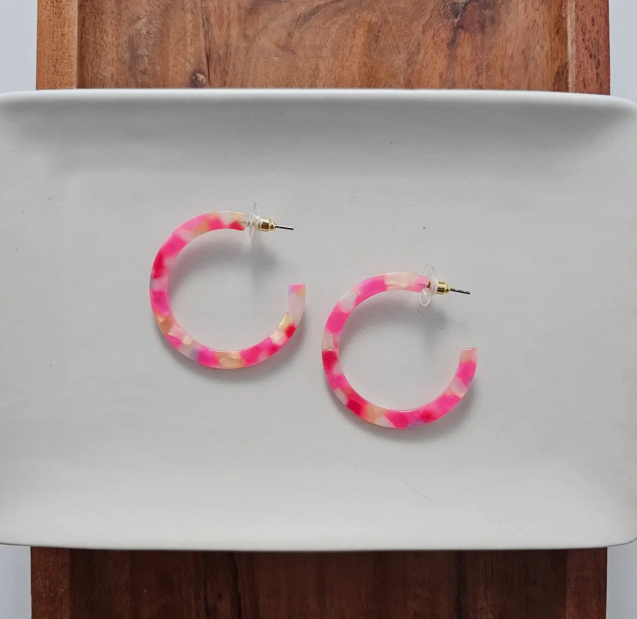 Tropical Pink Camy Hoops