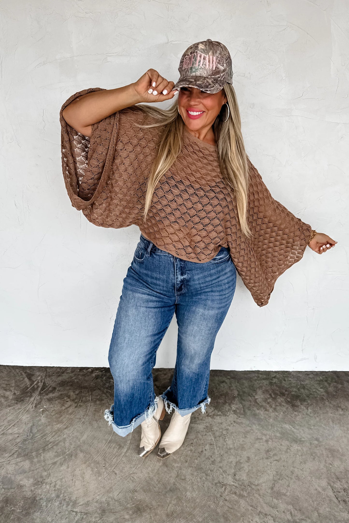 Free Spirit Brown Bell Sleeve Top [[PRE-ORDER]]
