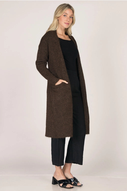 FINAL SALE * Cognac Open Front Duster