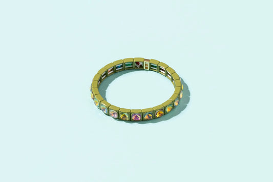 Zoe Green Colorful Circle Bracelet