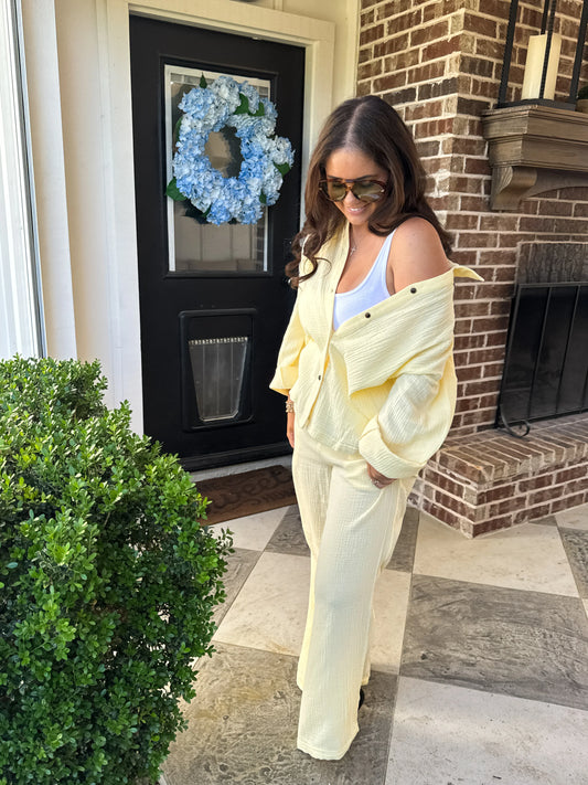 Yellow Coastal Breeze Gauze Set [[ETA end of June]]