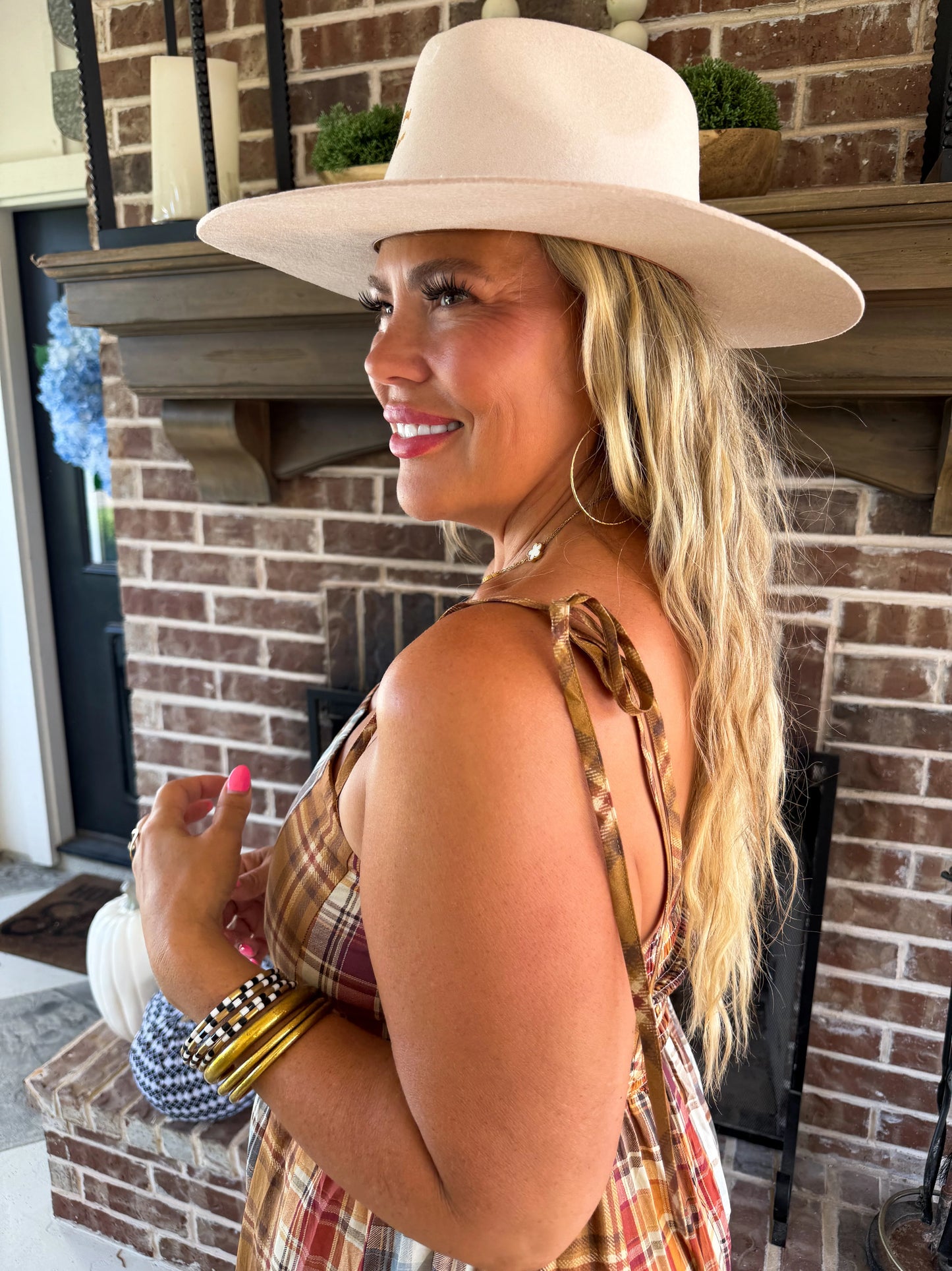 Ashford Plaid Maxi Dress