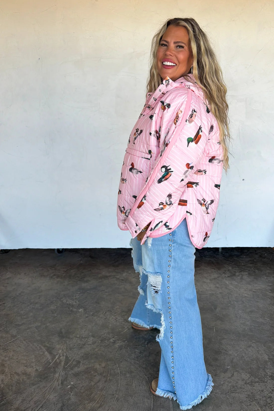pink duck peyton puffer jacket