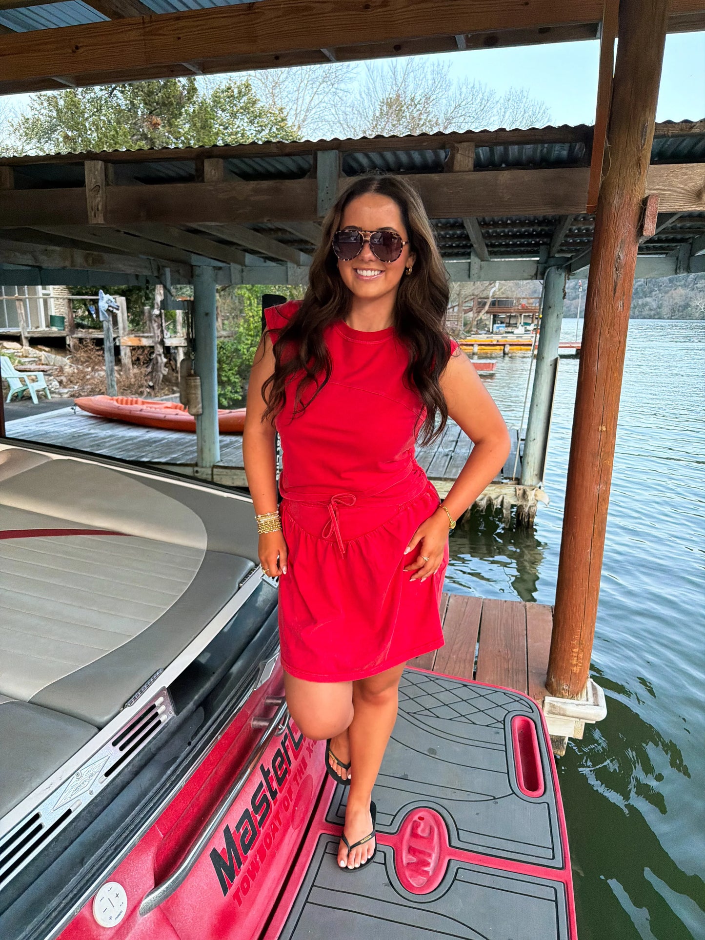 Red Camden Skirt Set [[PRE-ORDER]]