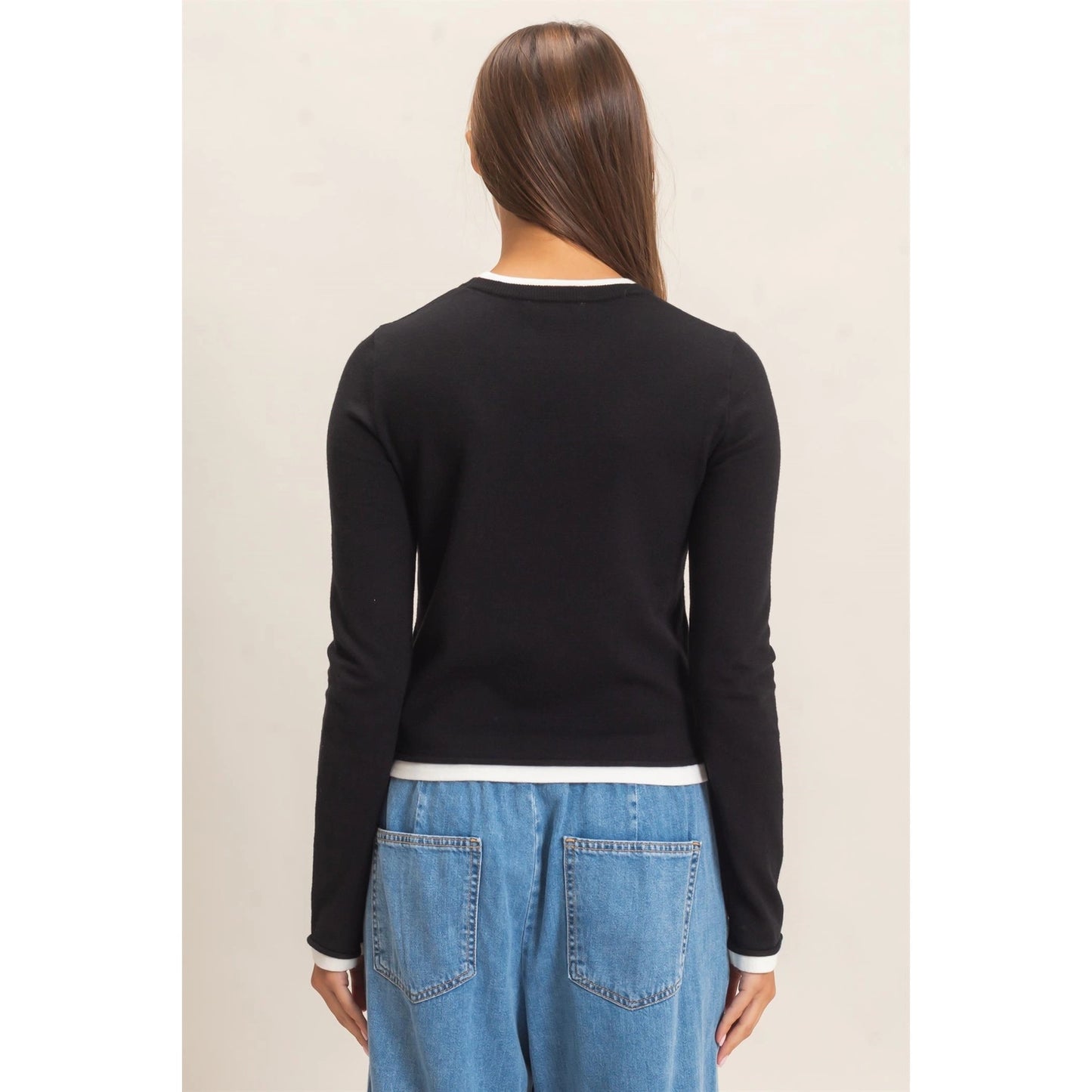 Black Layered Long Sleeve