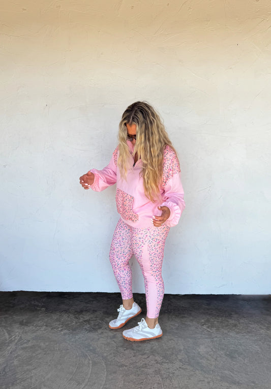 Pink Floral On the Go Leggings [[PRE-ORDER]]