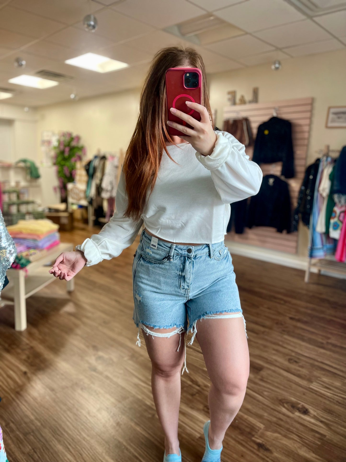 Whip Cream Long Sleeve Top