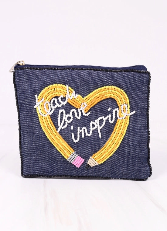 Teach Love Inspire Pouch