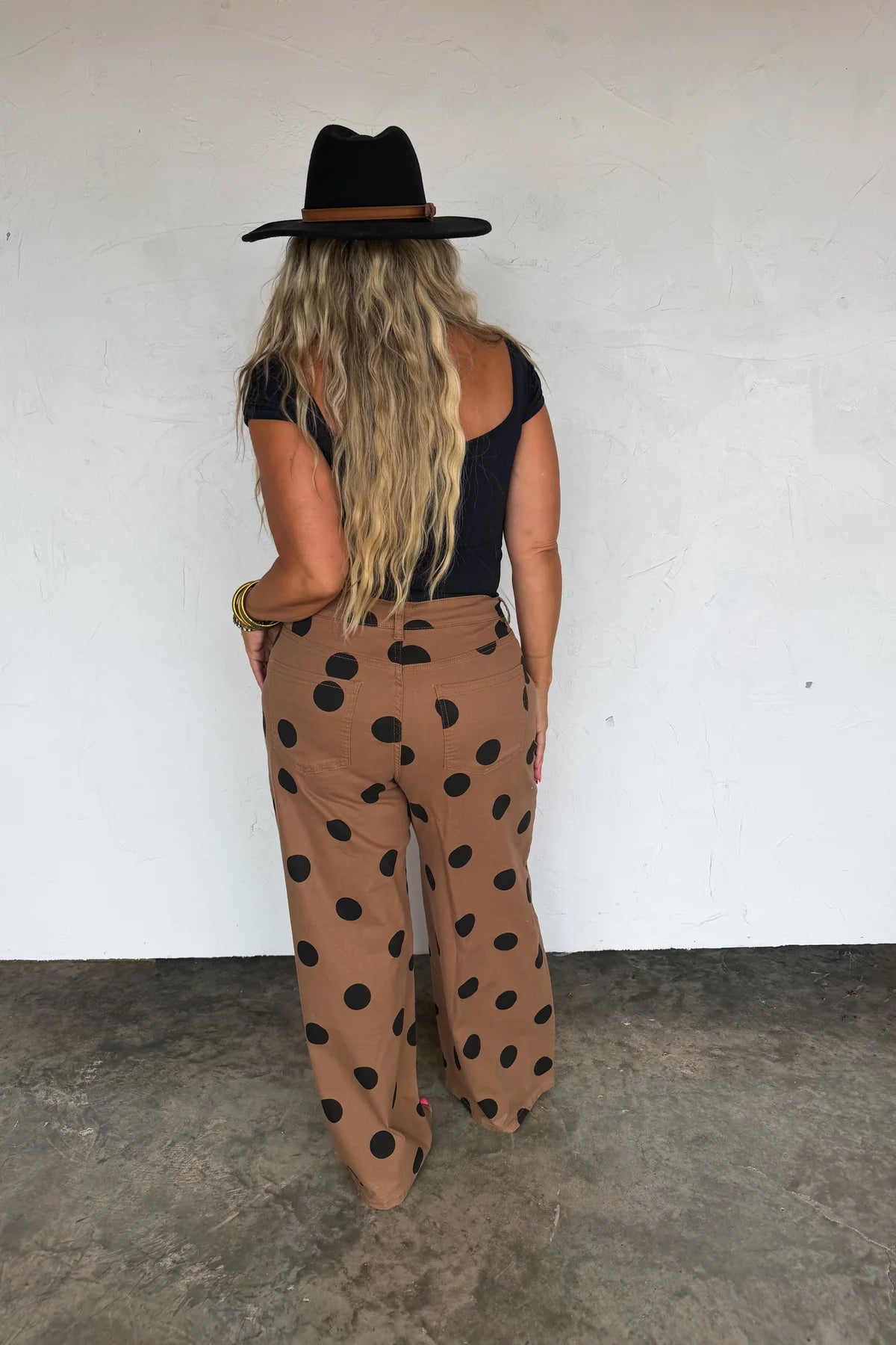 Mocha Dot Denim Jeans