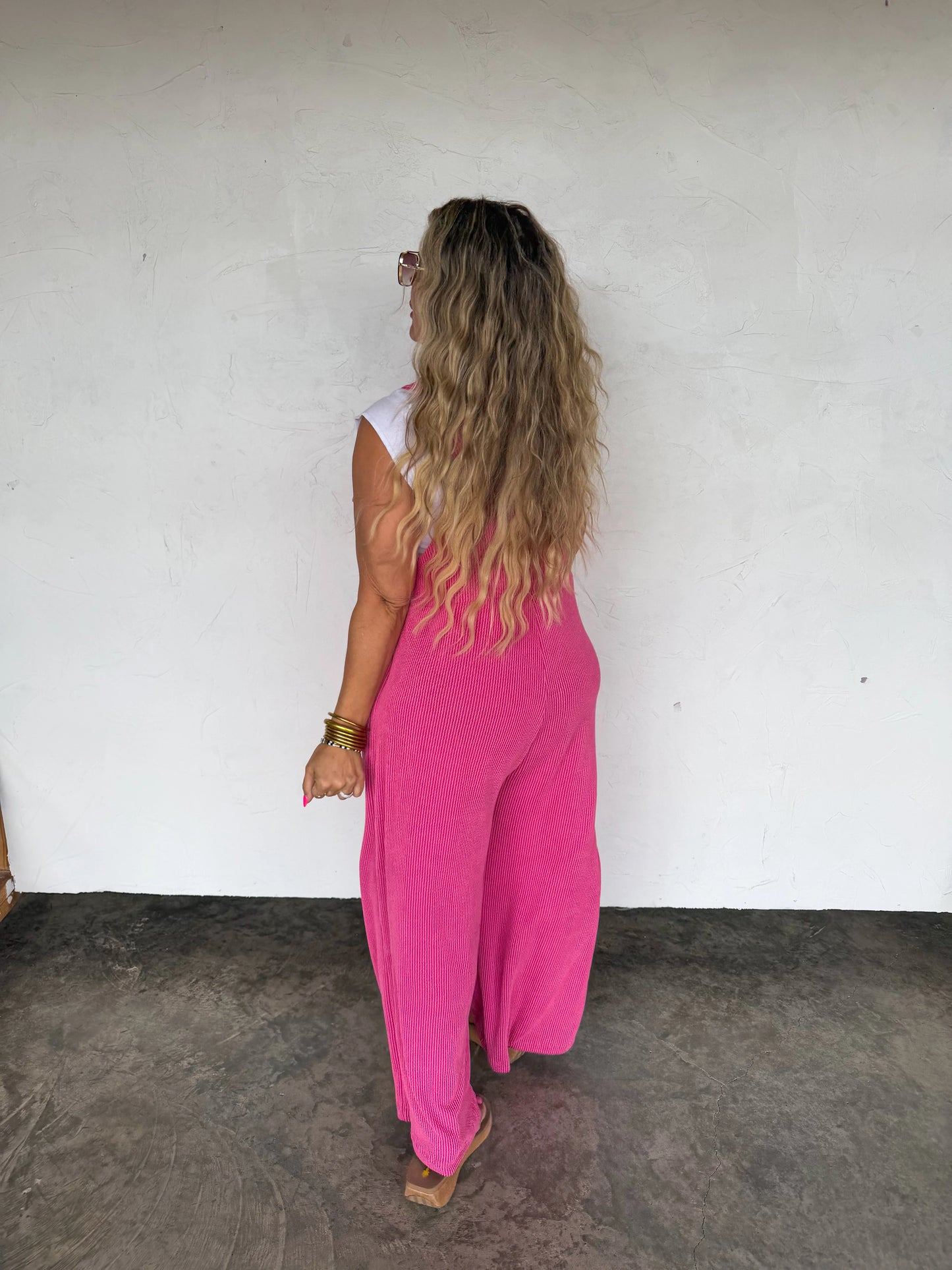 Hot Pink Karli Boho Overalls [[ETA 1st week of May]]