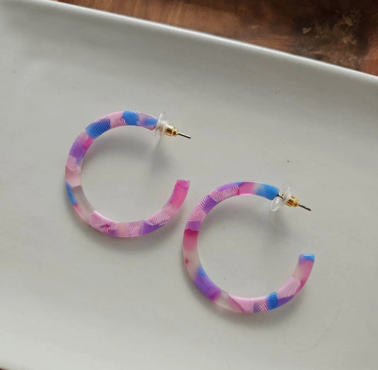 Cotton Candy Camy Hoops