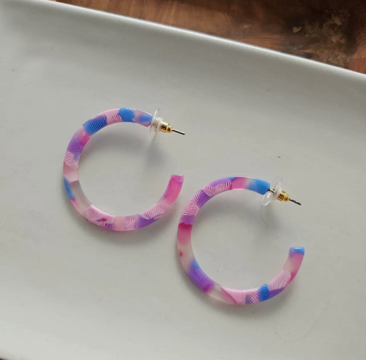 Cotton Candy Camy Hoops