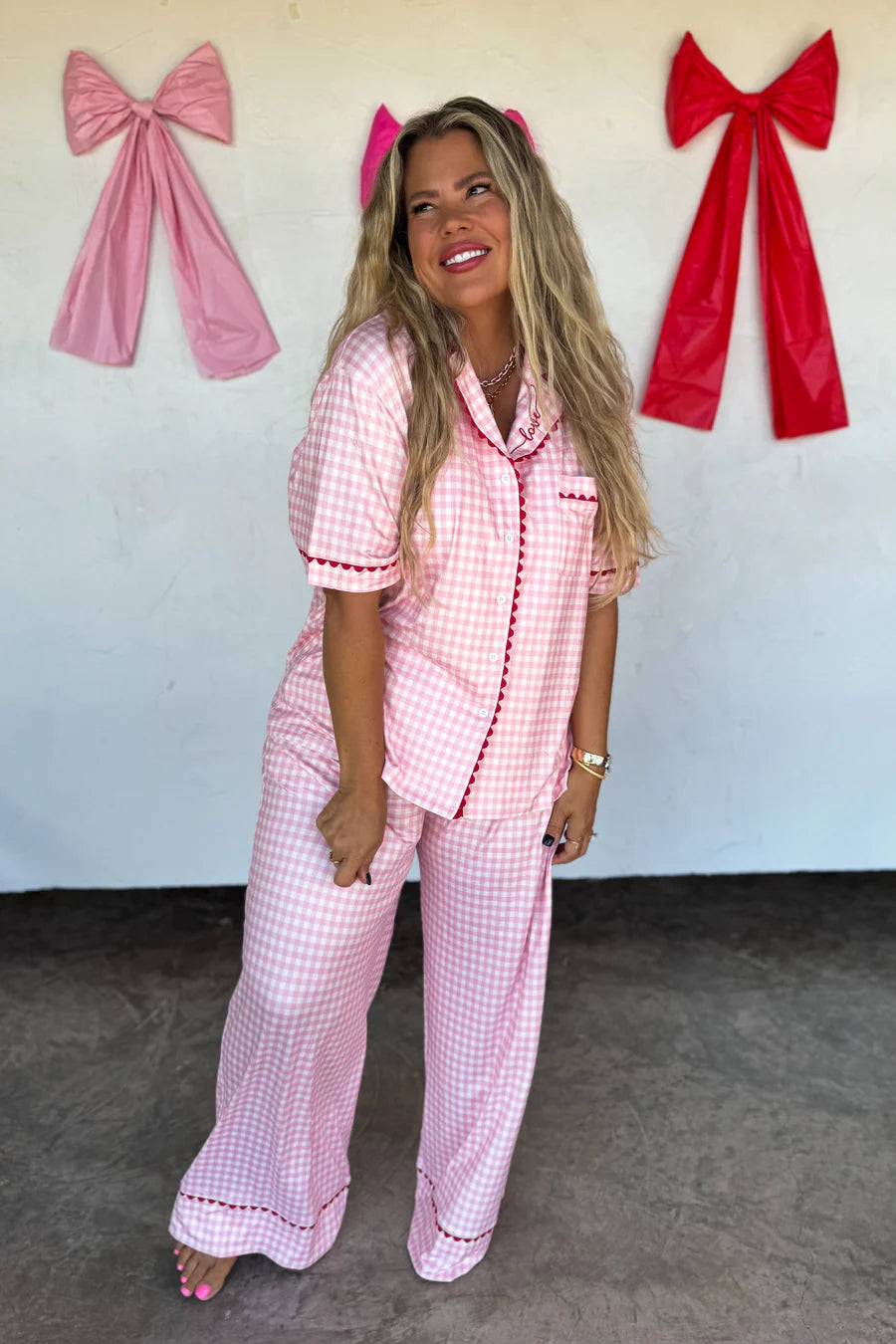 Gingham Love Luxe PJ Set [[PRE-ORDER ETA 1st week of Jan]]