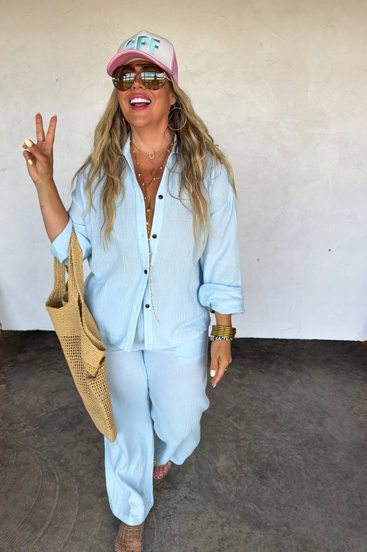 Blue Coastal Breeze Gauze Set [[ETA end of June]]