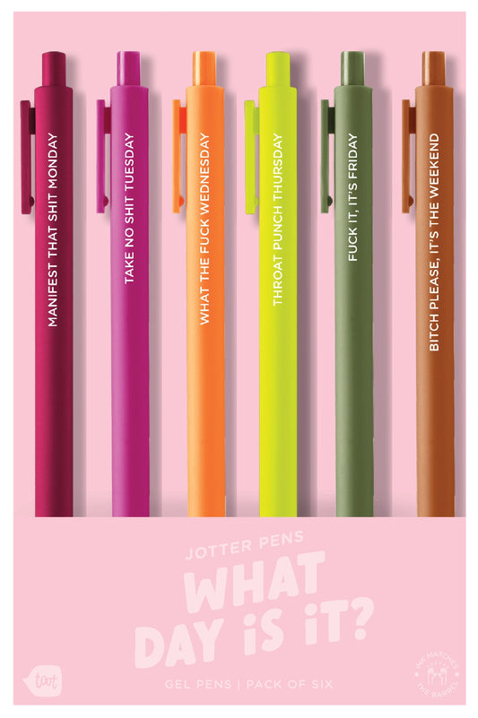 What day is it? 6pk Jotter Set