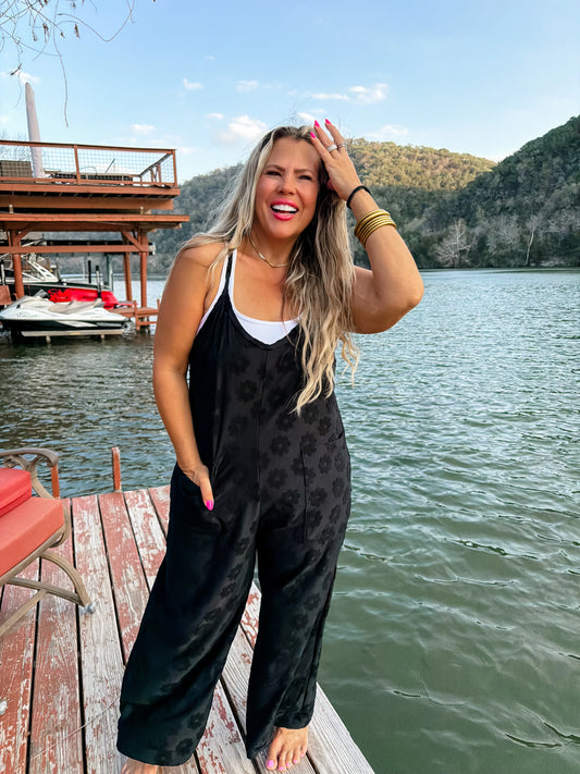 BLACK LAYLA DAISY ROMPER [[PRE-ORDER]]