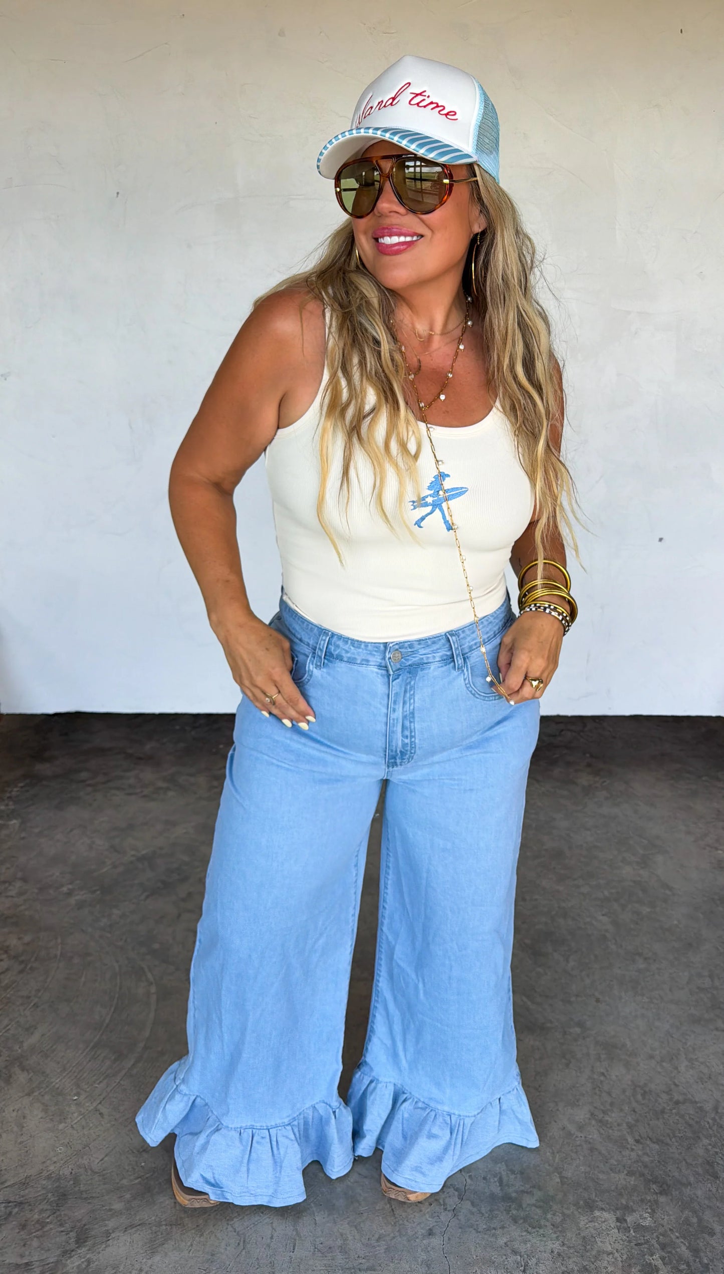 Callie Ruffle Jeans [[ETA end of June]]