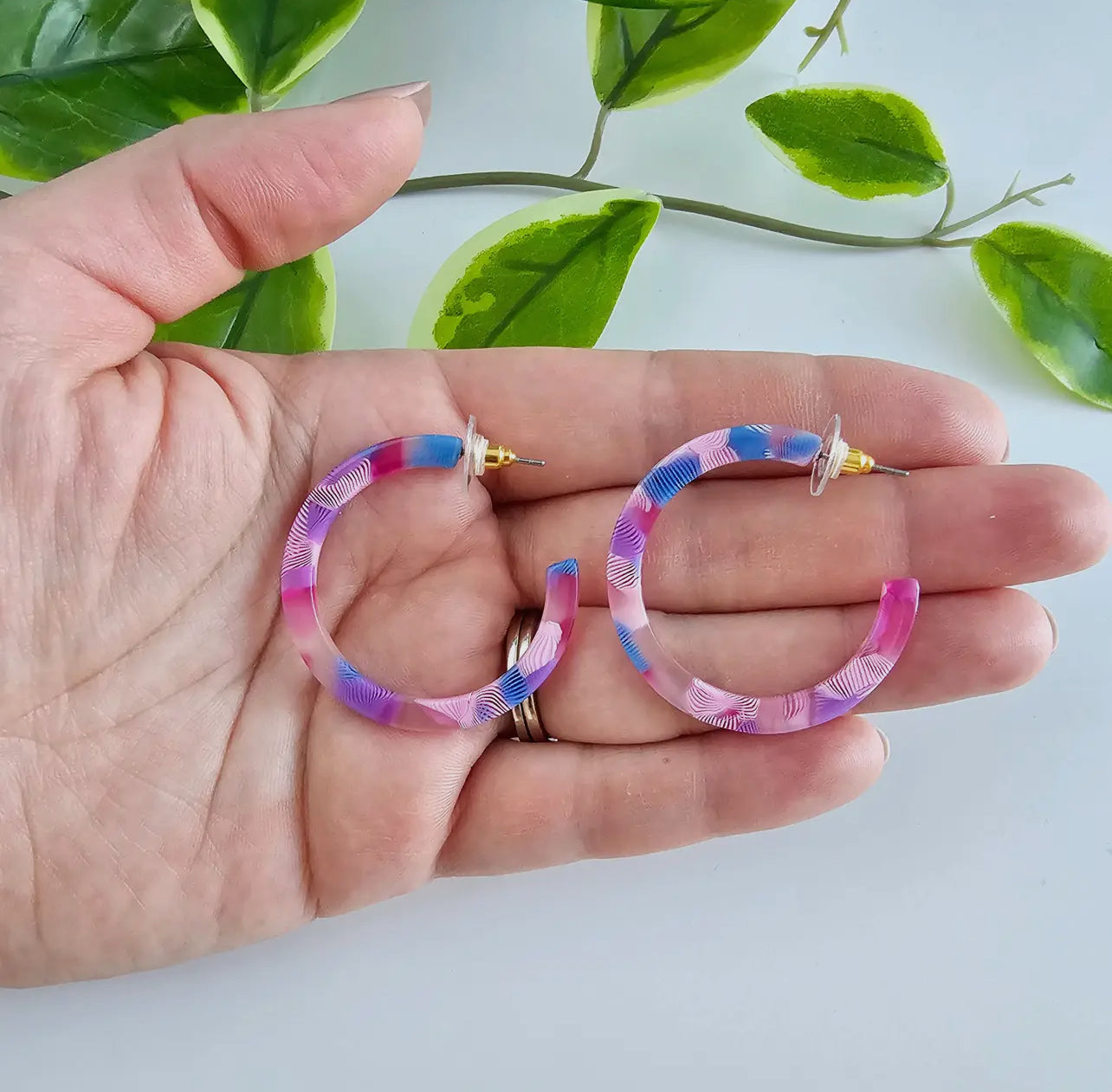 Cotton Candy Camy Hoops