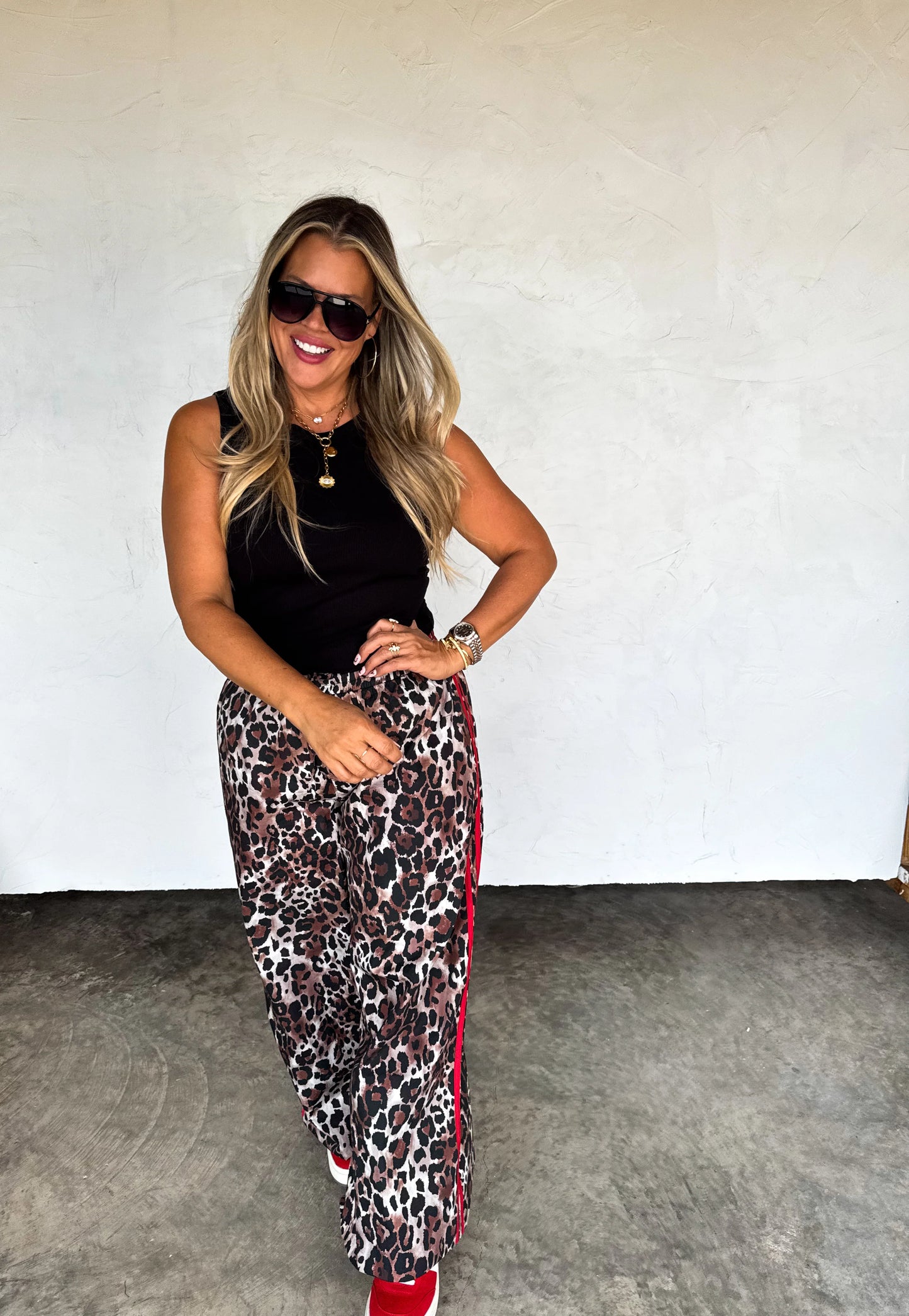 The Knox Boxer Pants in Cheetah Red Stripe [[PRE-ORDER]]