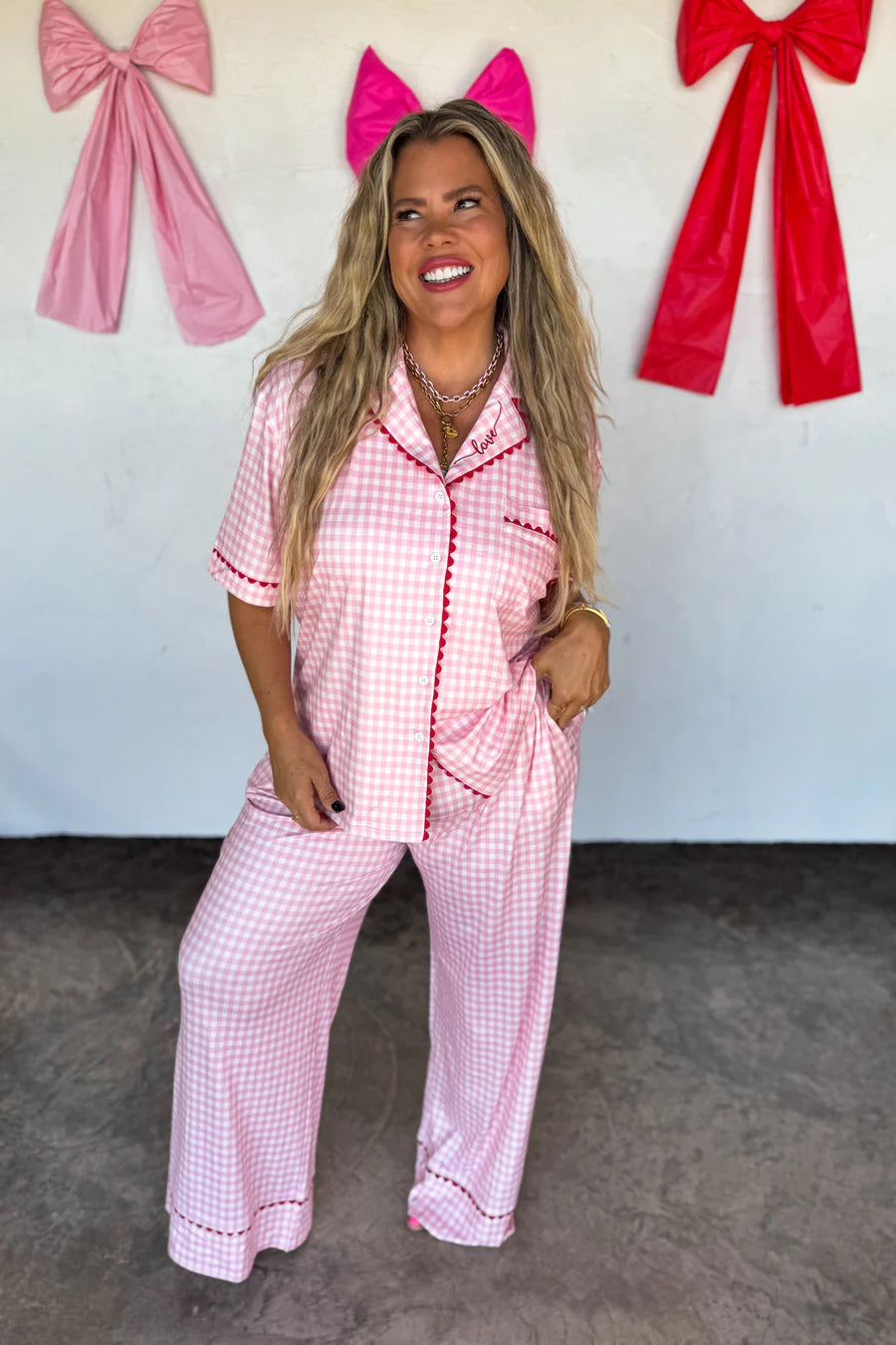 Gingham Love Luxe PJ Set [[PRE-ORDER ETA 1st week of Jan]]