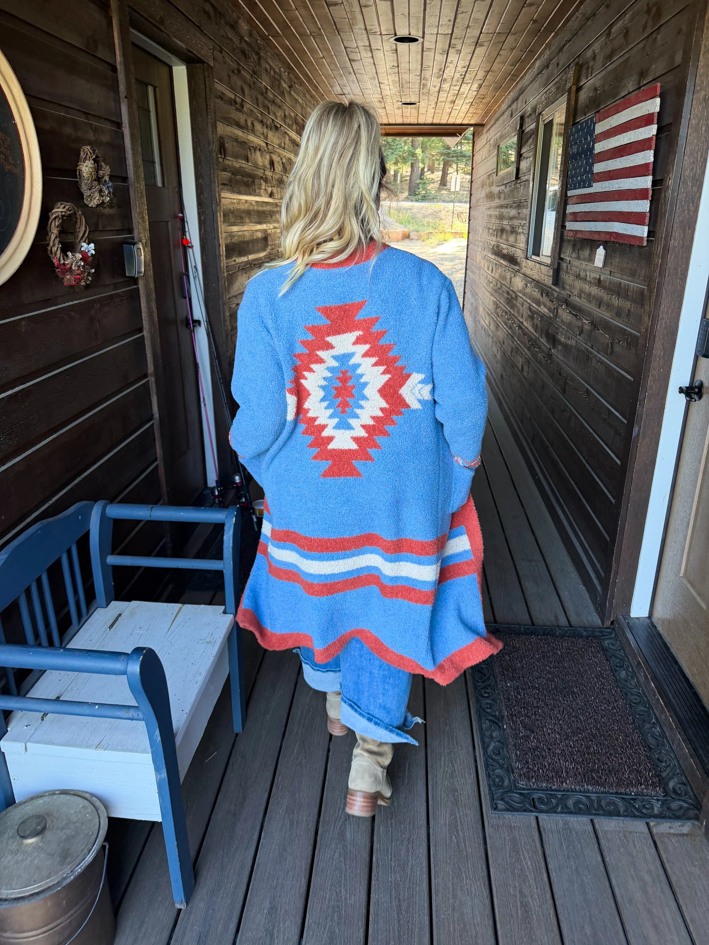 Western Cloud Cardigan - Aztec