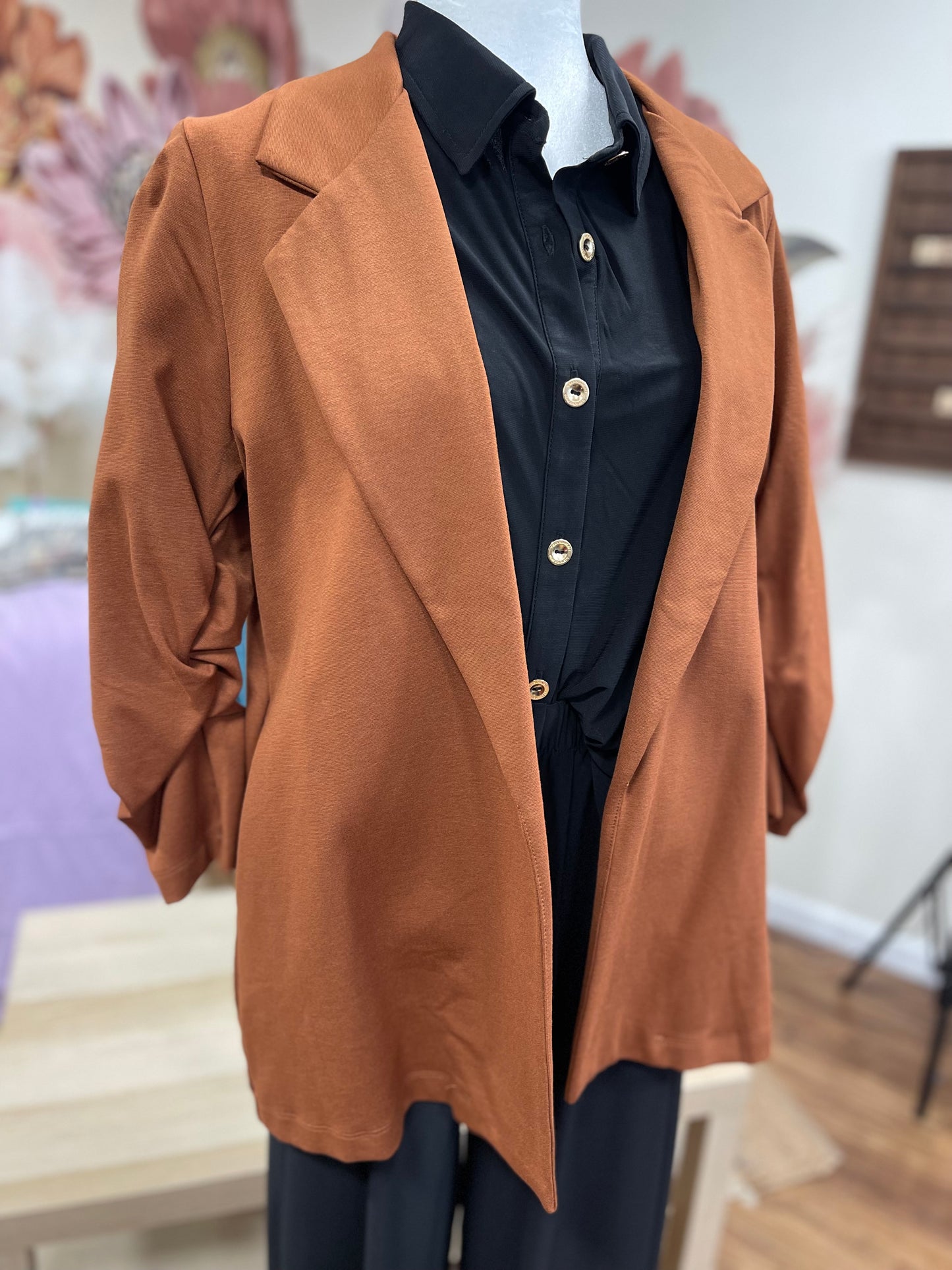 FINAL SALE * Burnt Sienna Blazer
