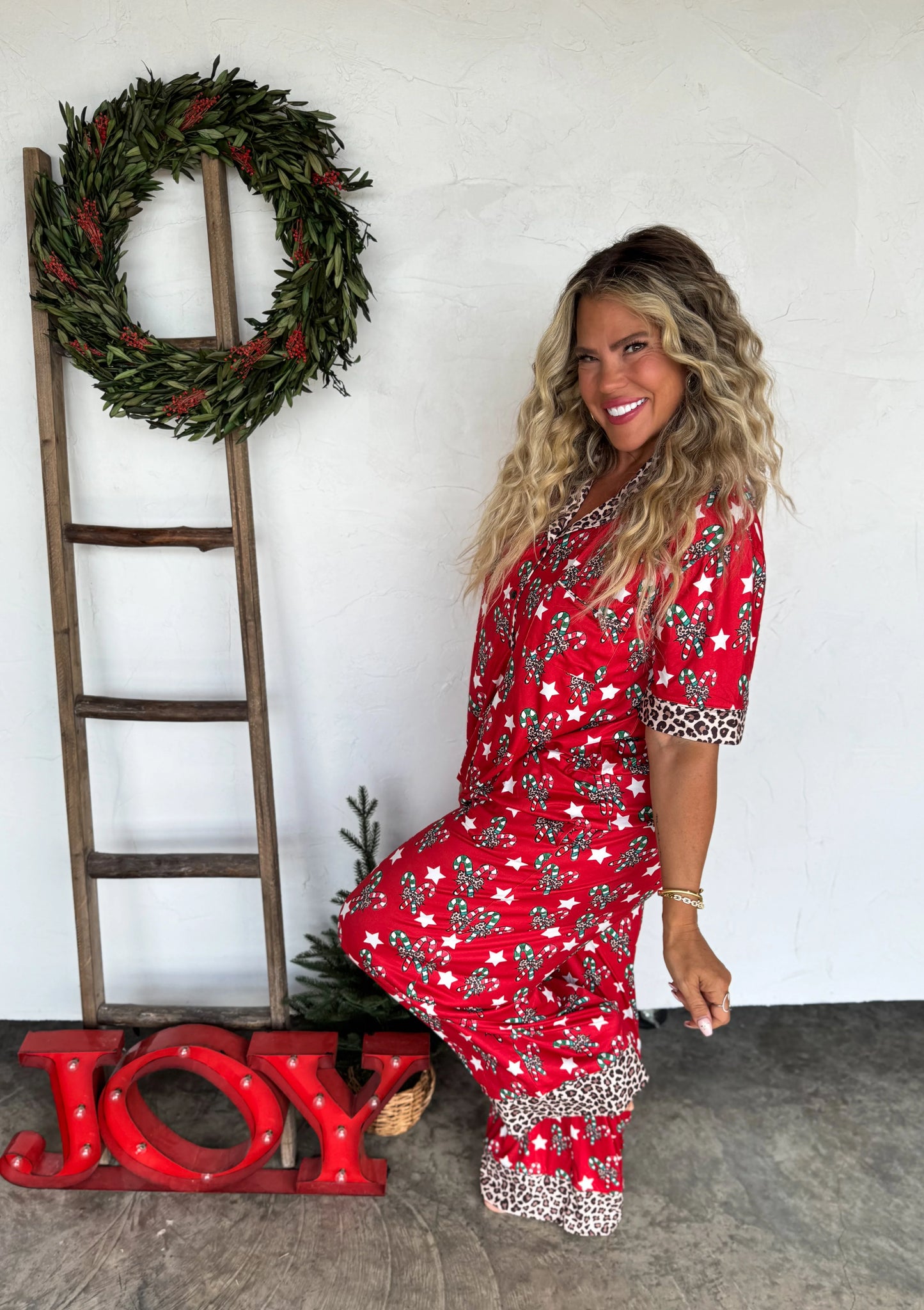 Christmas Candy Cane Luxe PJ set [[PRE-ORDER]]