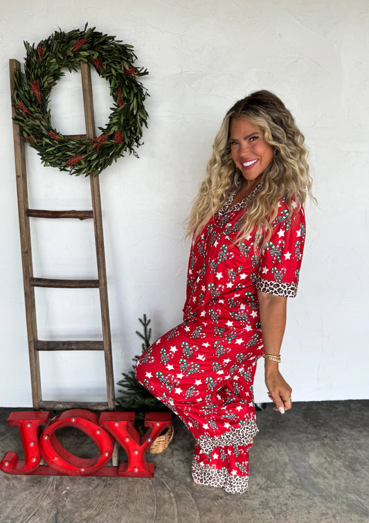 Christmas Candy Cane Luxe PJ set [[PRE-ORDER]]