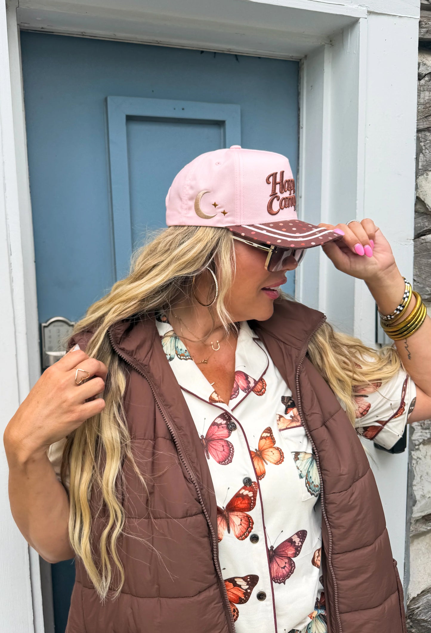 Happy Camper Polka DotTrucker Hat [ETA Early August]