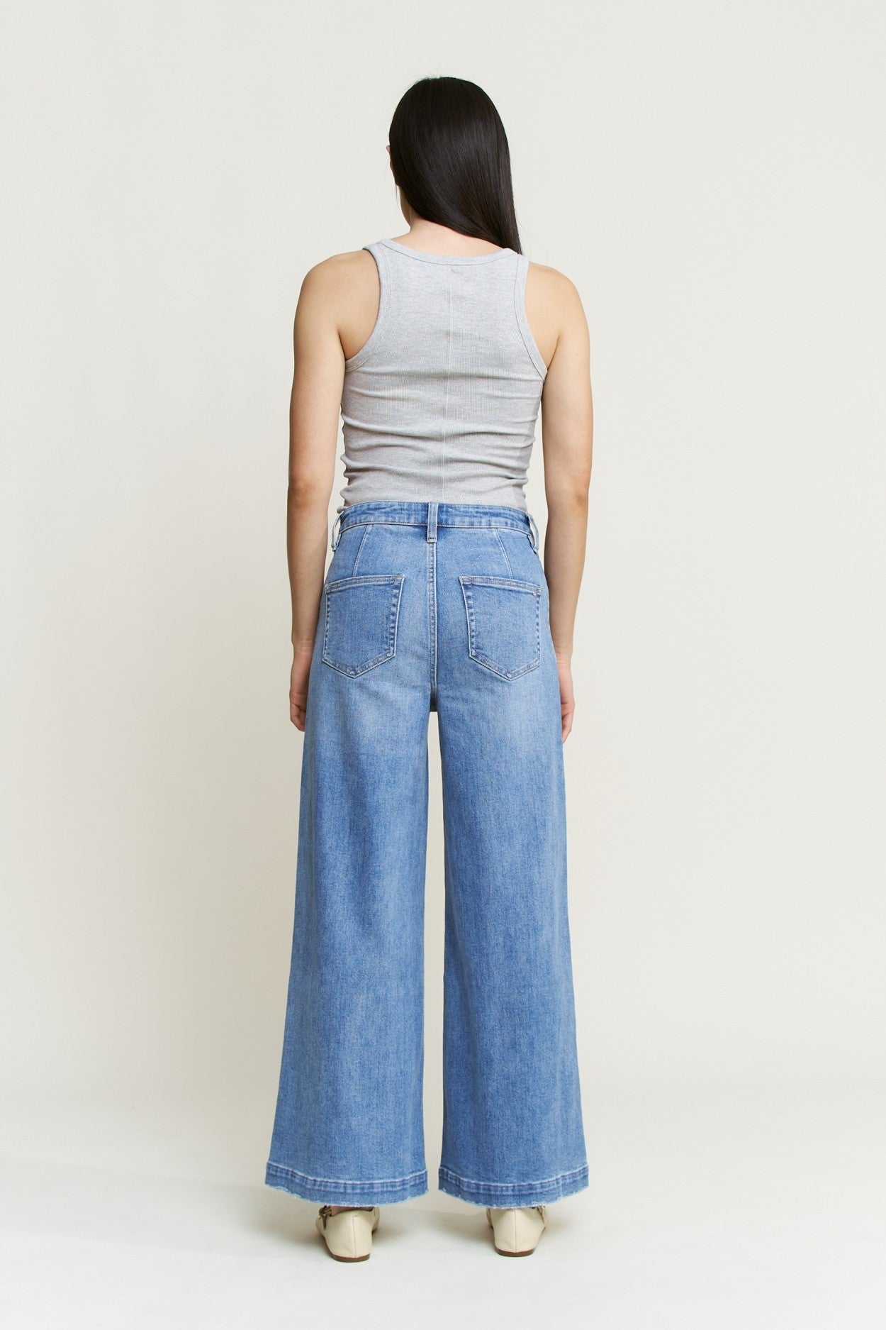 MICA Super High Ankle Wide Leg Jean