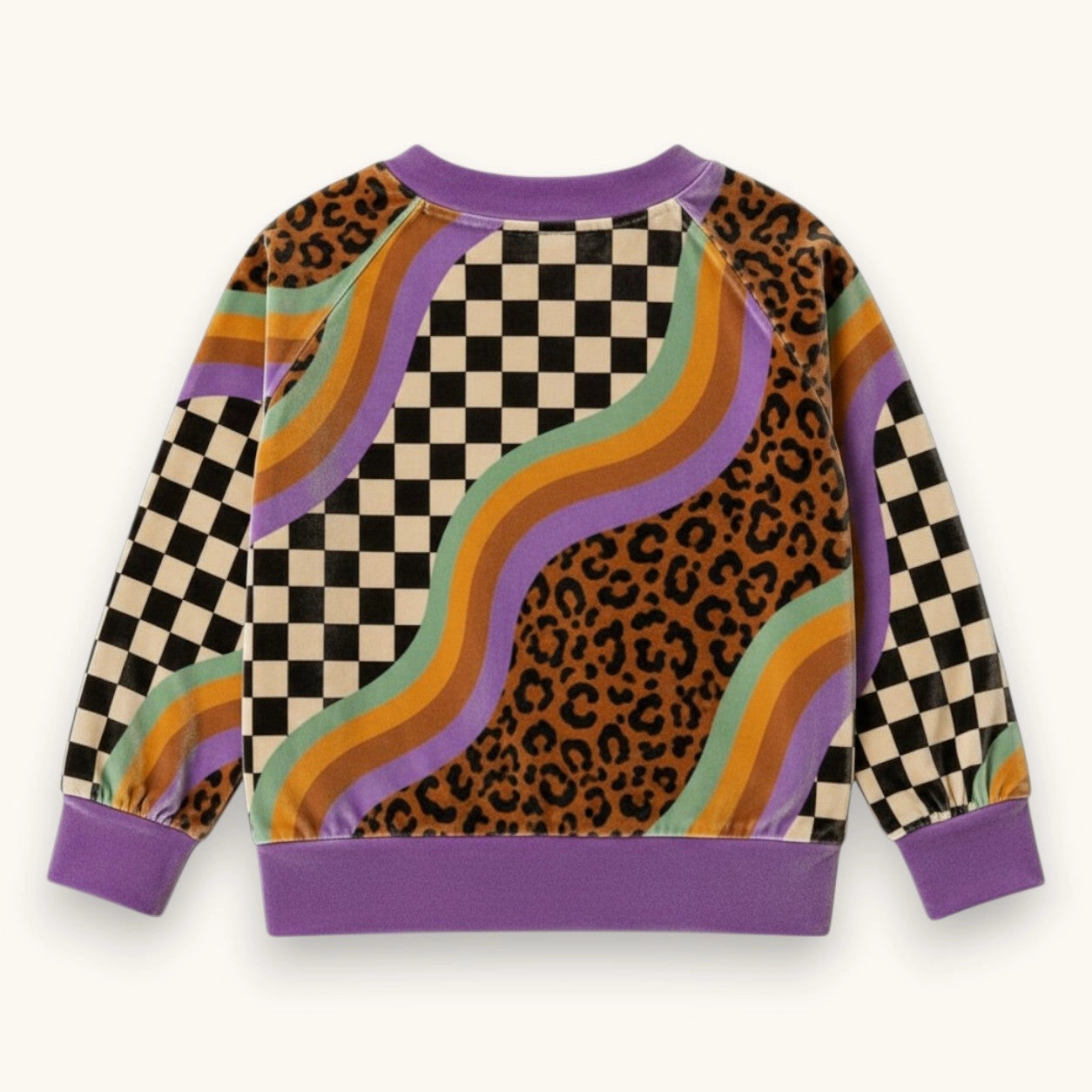 Girls Velvet Pullover