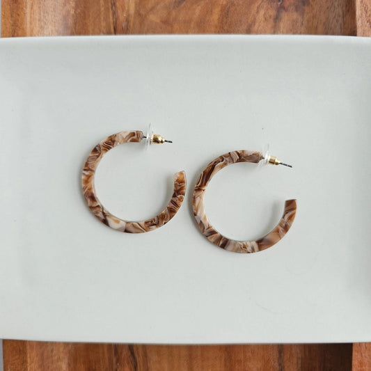 Hickory Brown Camy Hoops