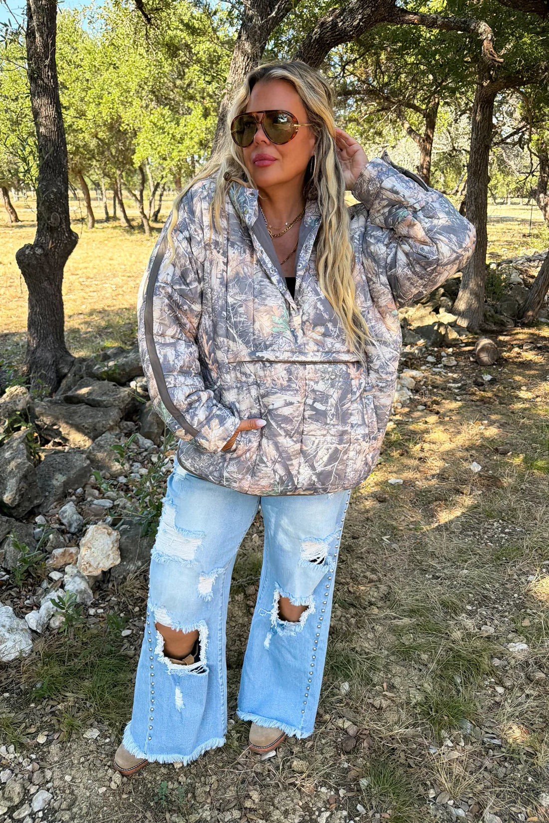 woods camo peyton puffer jacket