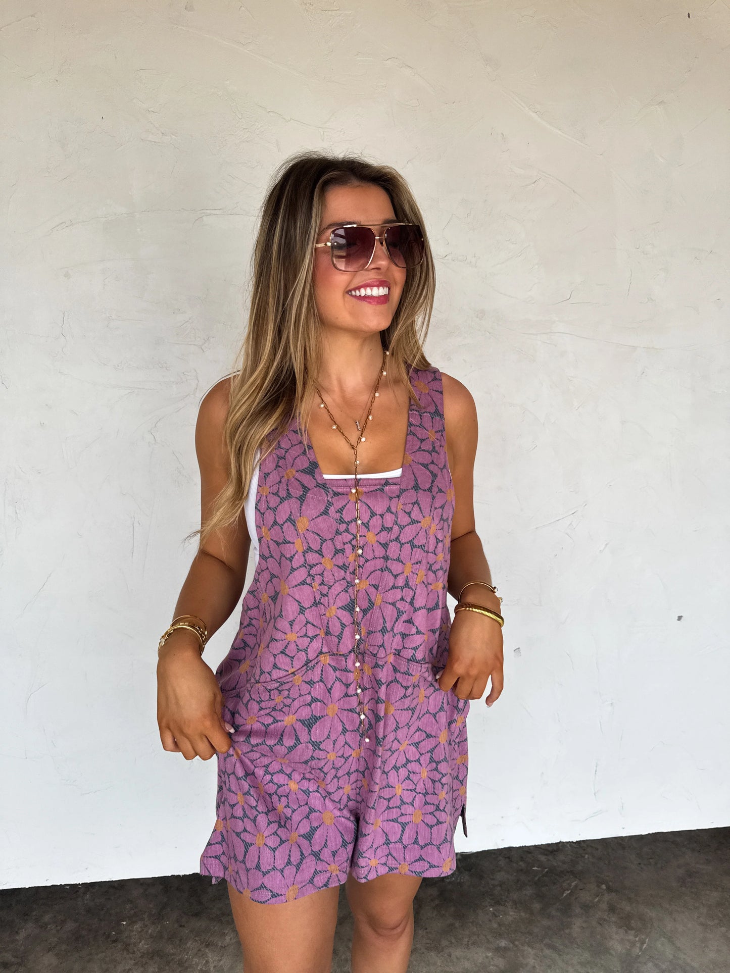 Denim Daisies Beach Please Romper [[PRE-ORDER]]