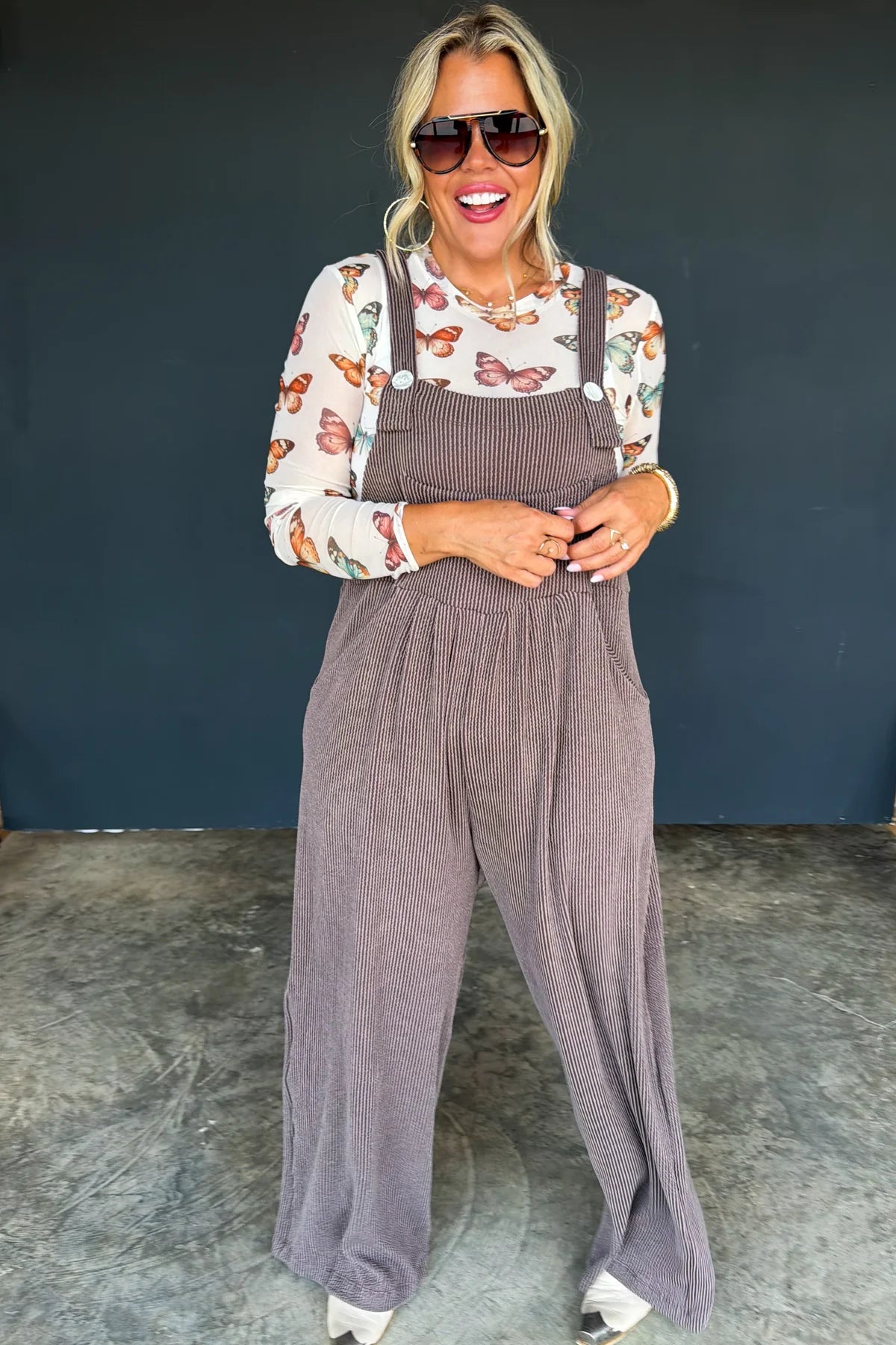 FALL KARLI OVERALLS BROWN