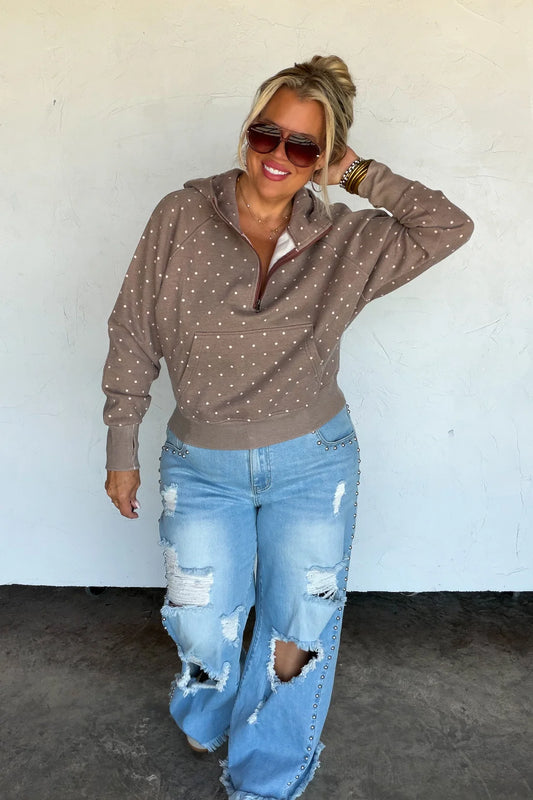 Polka Dot Easy Does It Pullover