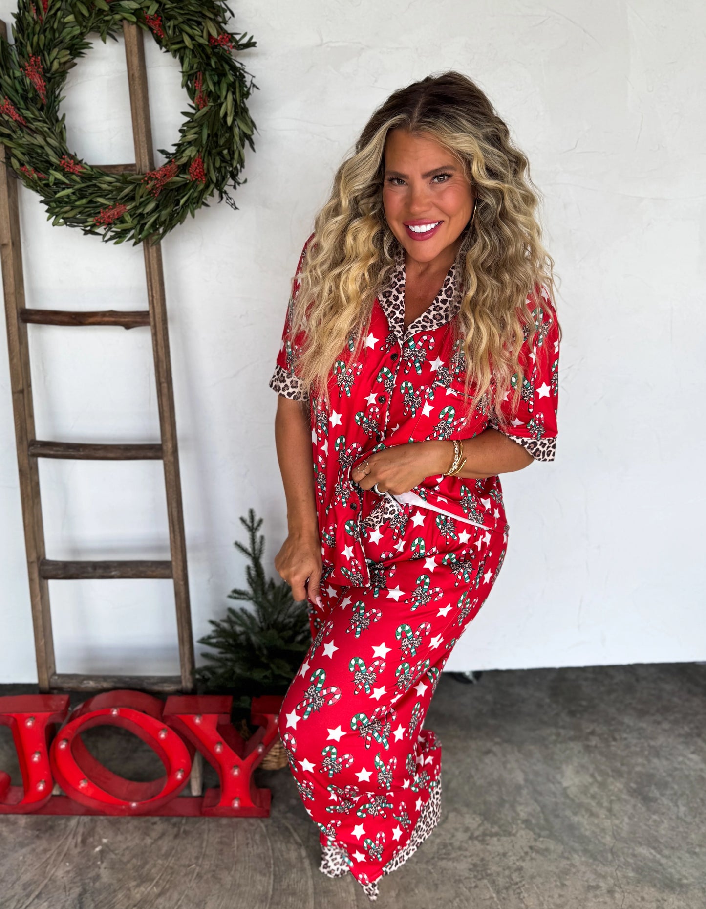 Christmas Candy Cane Luxe PJ set [[PRE-ORDER]]