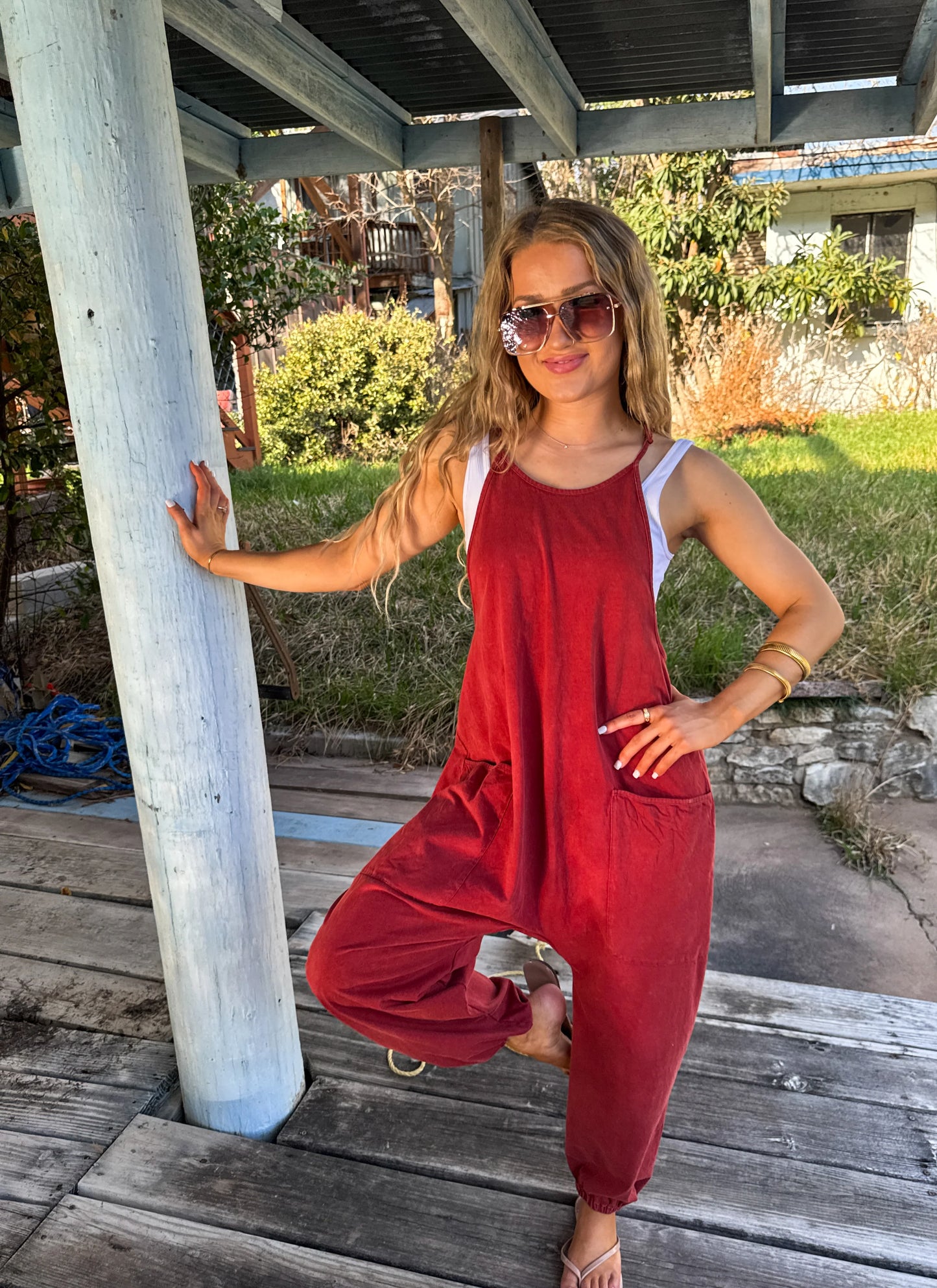 Scottie Brick Romper [[PRE-ORDER]]