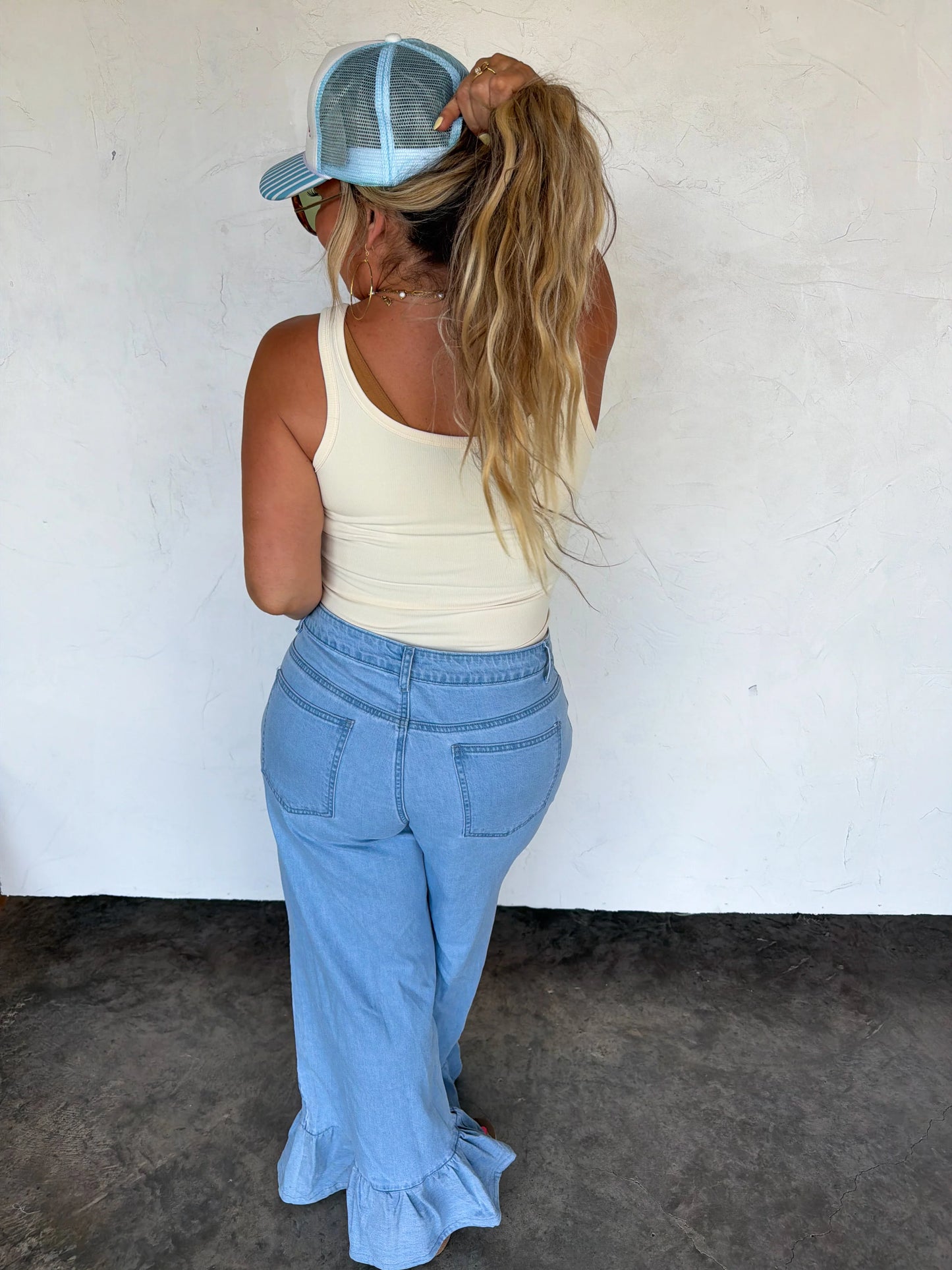 Callie Ruffle Jeans [[ETA end of June]]