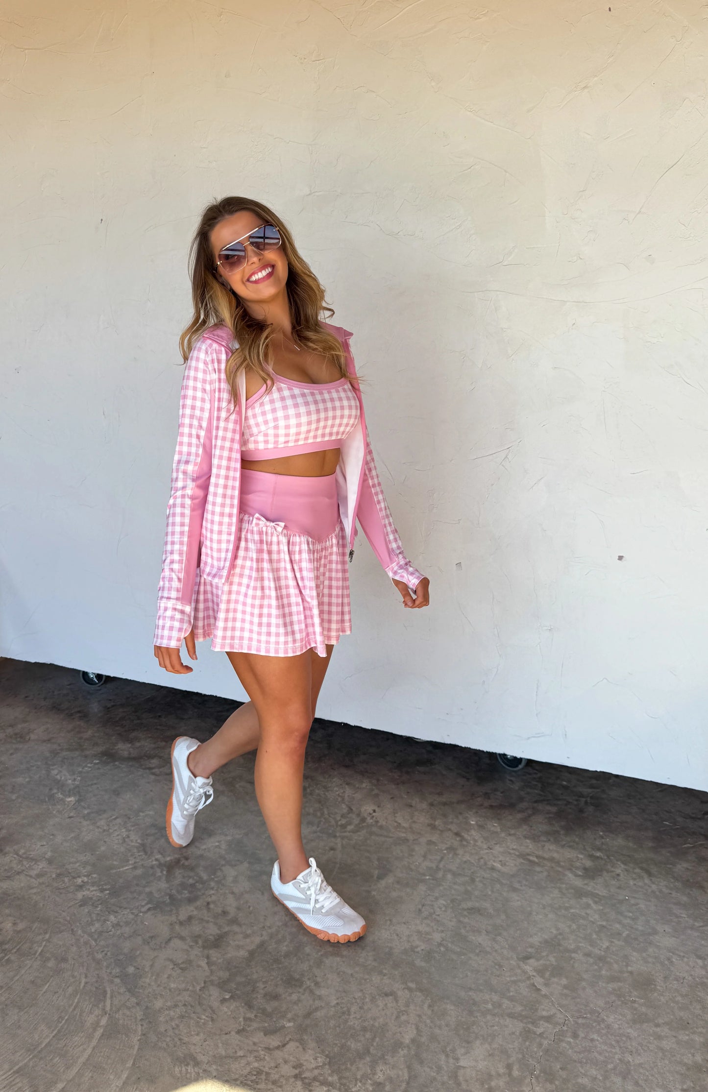 Pink Gingham Zip Up Jacket [[PRE-ORDER]]