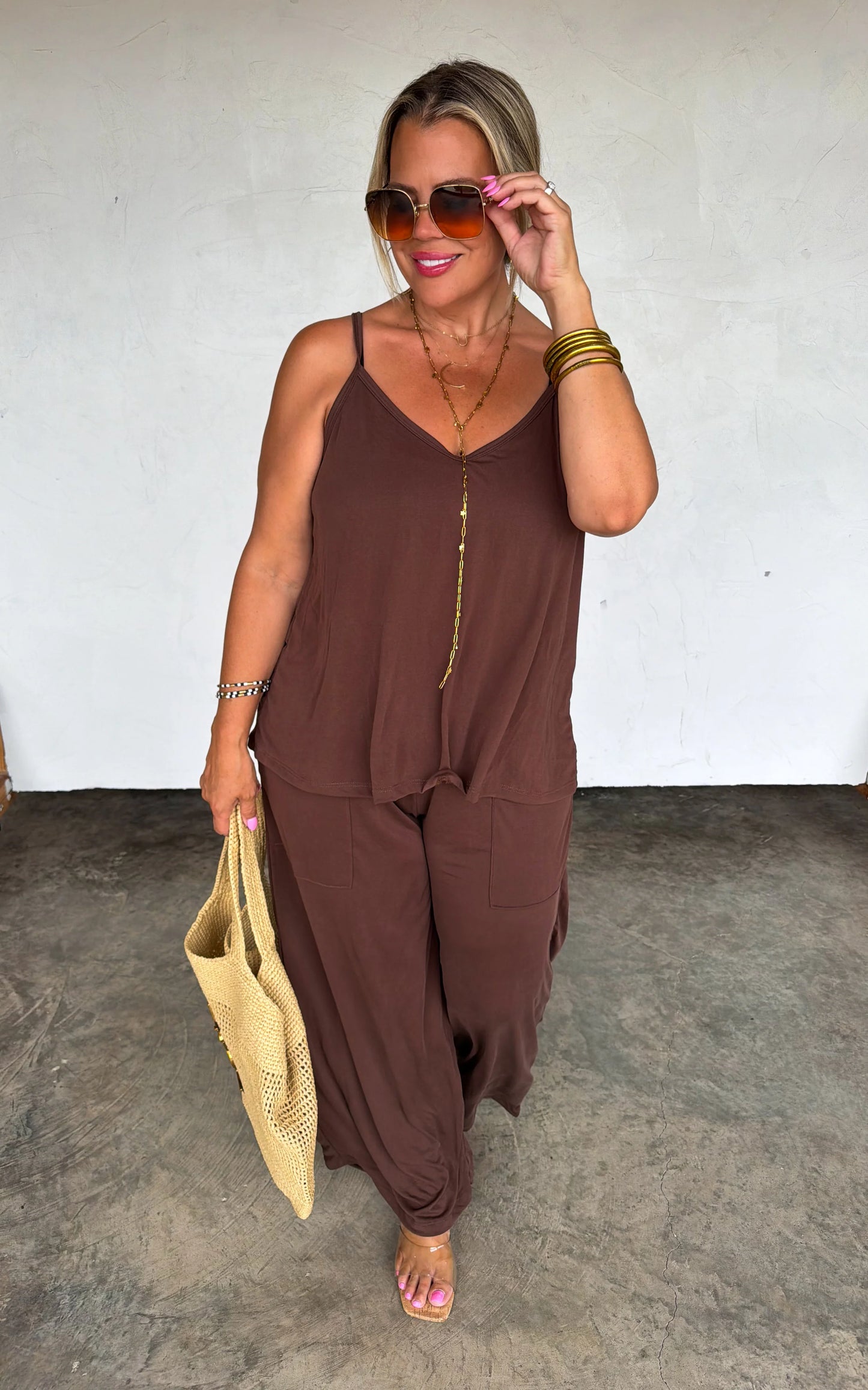 Brown Delilah Pant Set ETA end of July