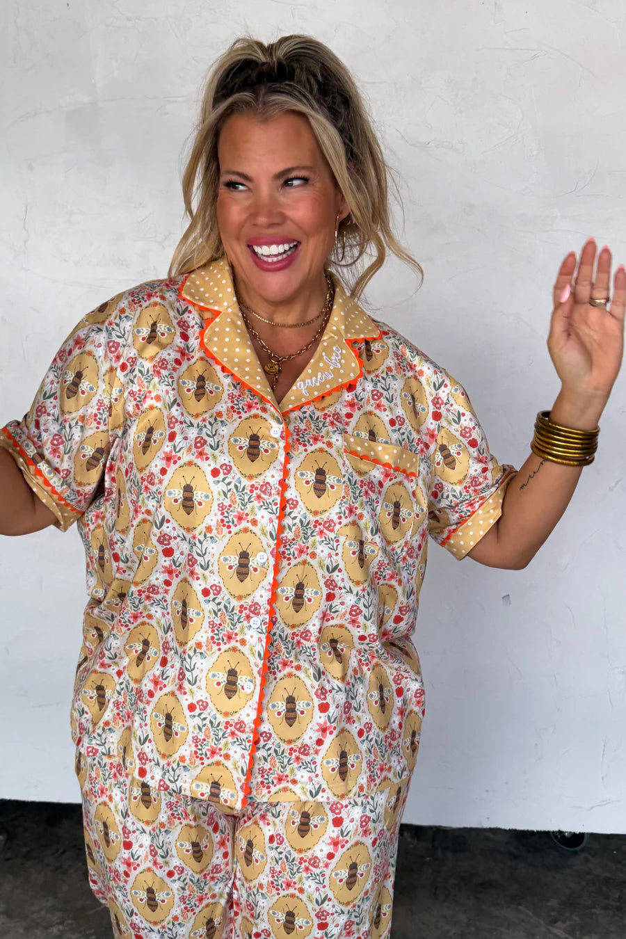 Queen Bee Farm Girl Luxe PJ Set [[PRE-ORDER]]