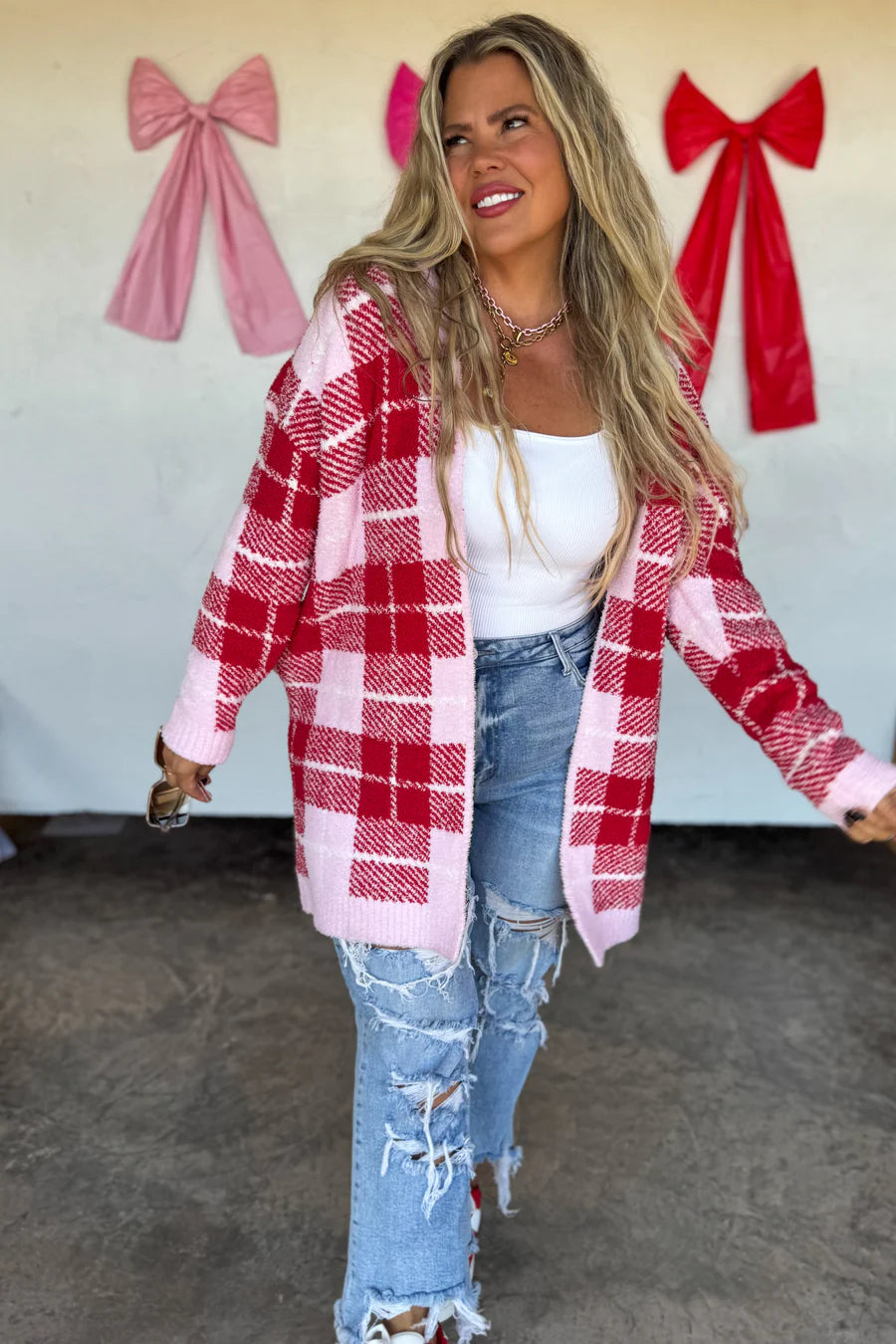 Plaid Valentine Cloud Cardigan [[PRE-ORDER ETA 1st week of Jan]]