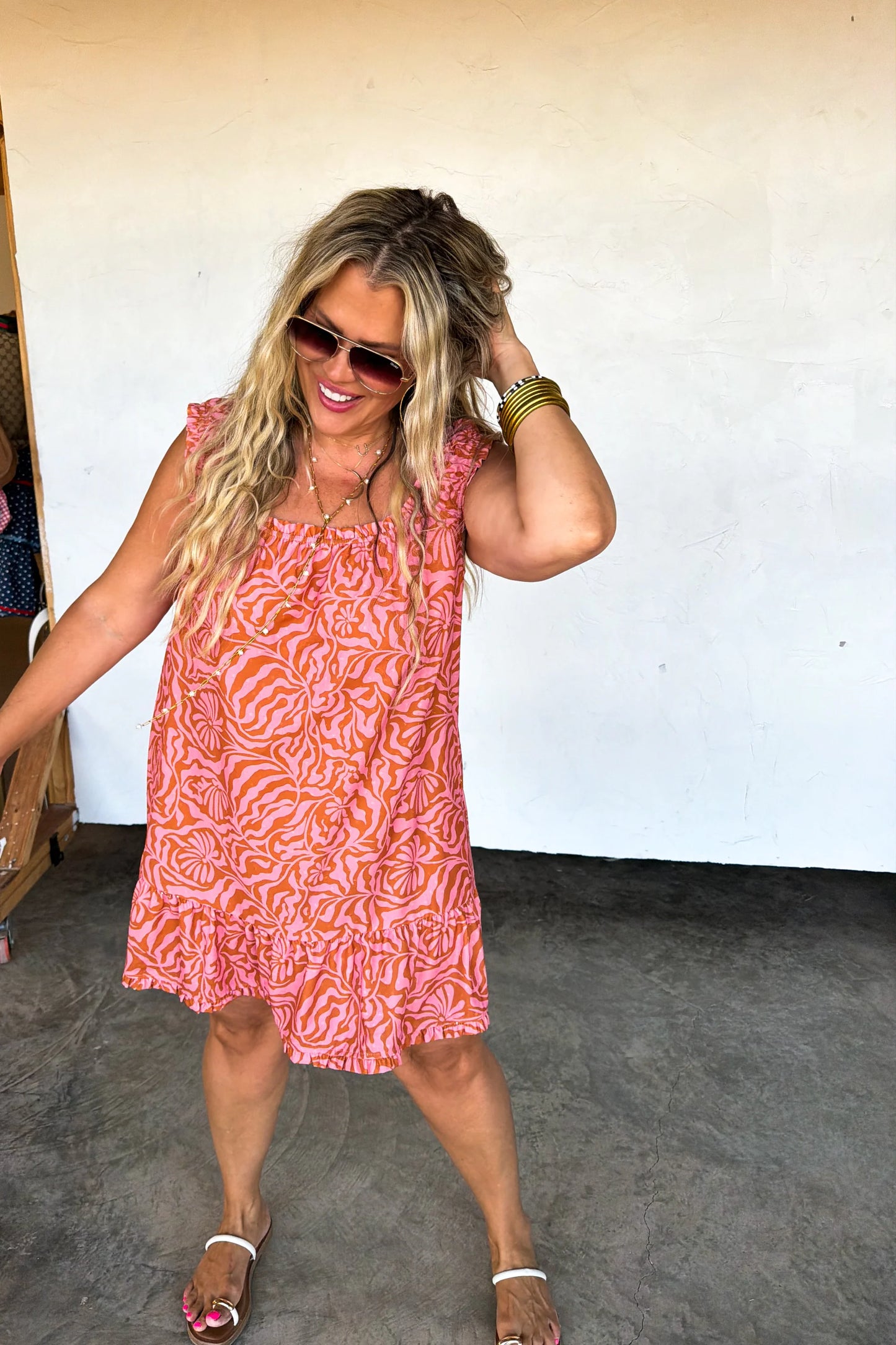 Coastal Bloom Babydoll Dress [[PRE-ORDER]]