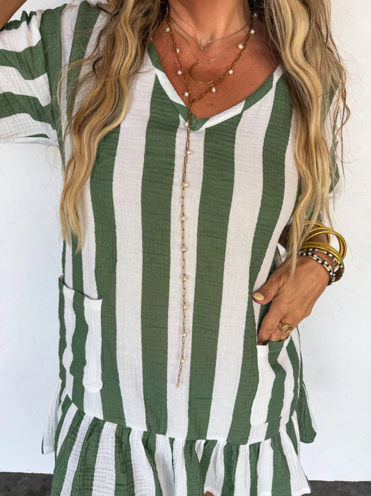 By The Sea Stripe Dress [[ETA end of June]]
