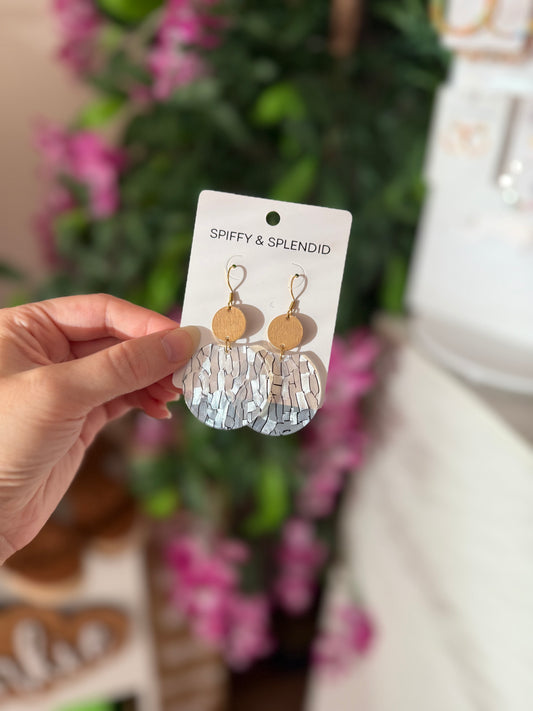 Pearl Black Zoey Earrings