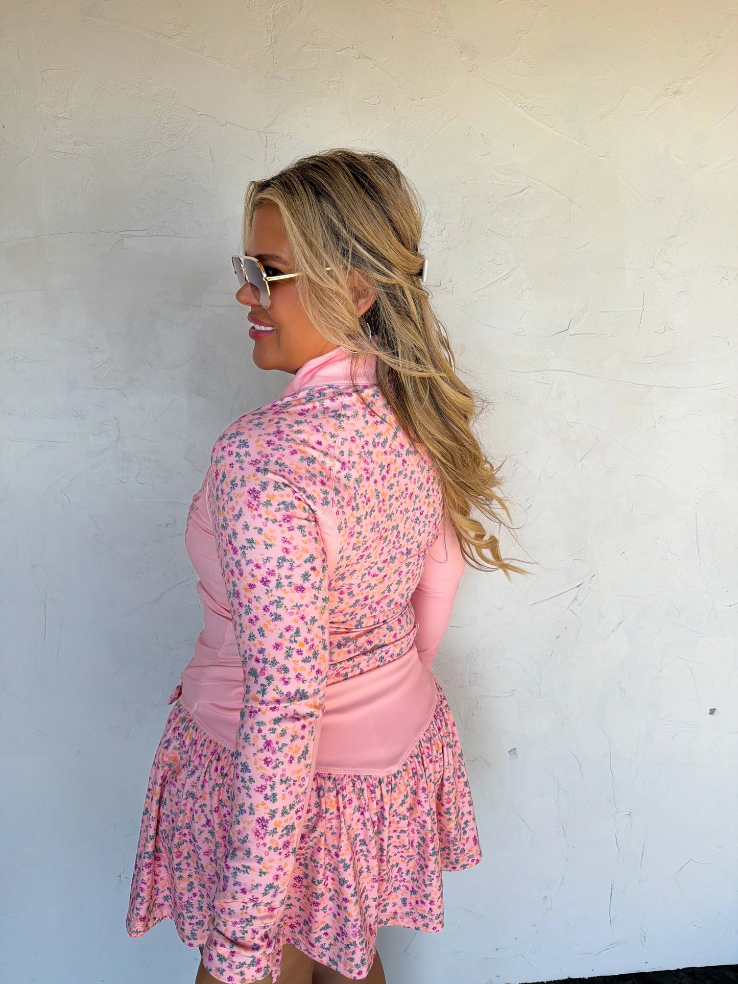 Pink Floral Zip Up Jacket [[PRE-ORDER]]