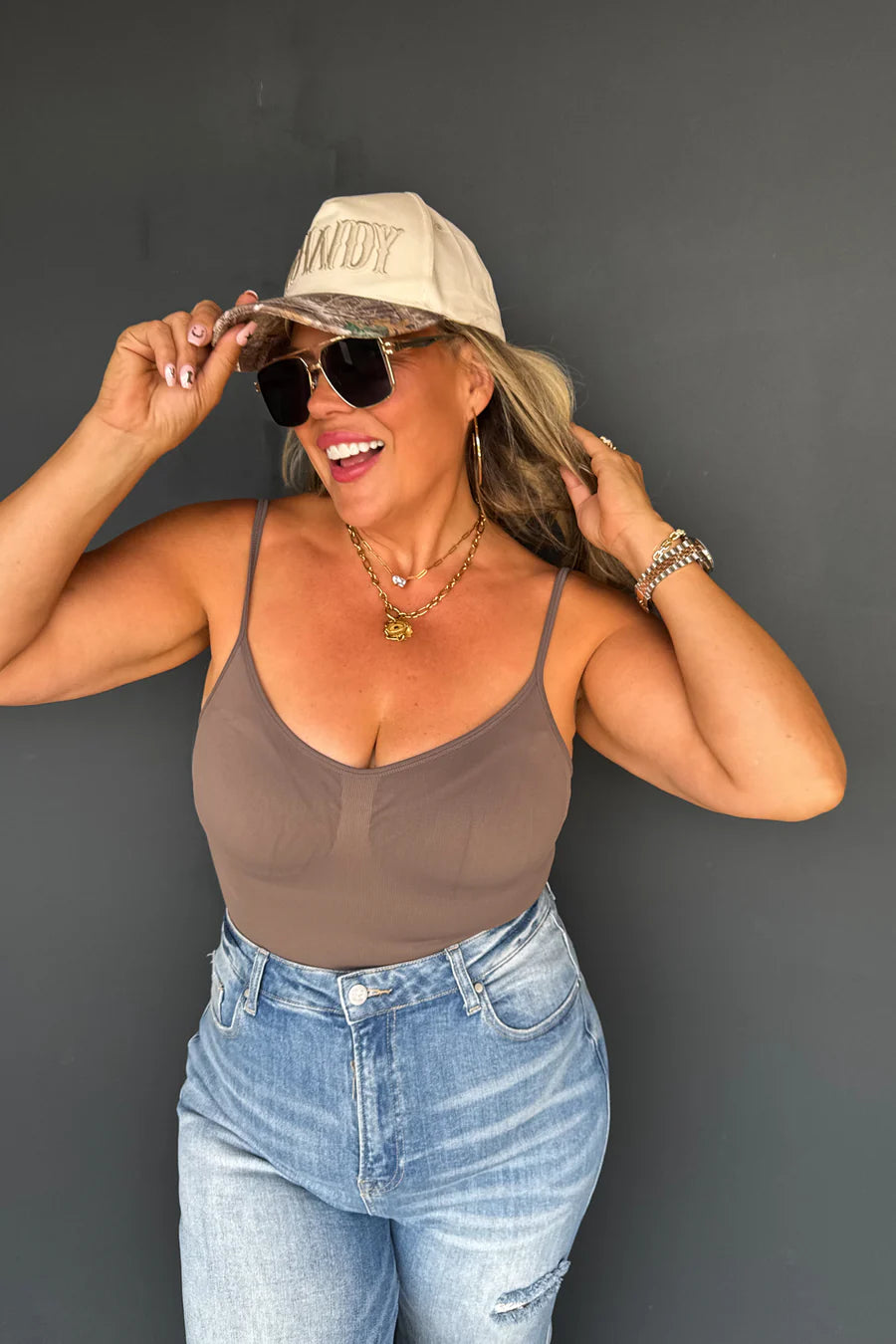 The Avalon Bodysuit in Stone [[PRE-ORDER]]